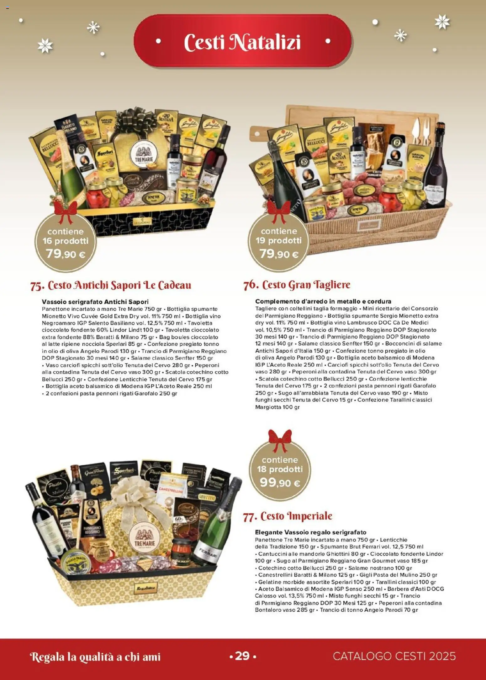 Volantino Oasi del 26.11.2025 | Pagina: 29 | Prodotti: Pasta, Panettone, Parmigiano reggiano, Bottiglia