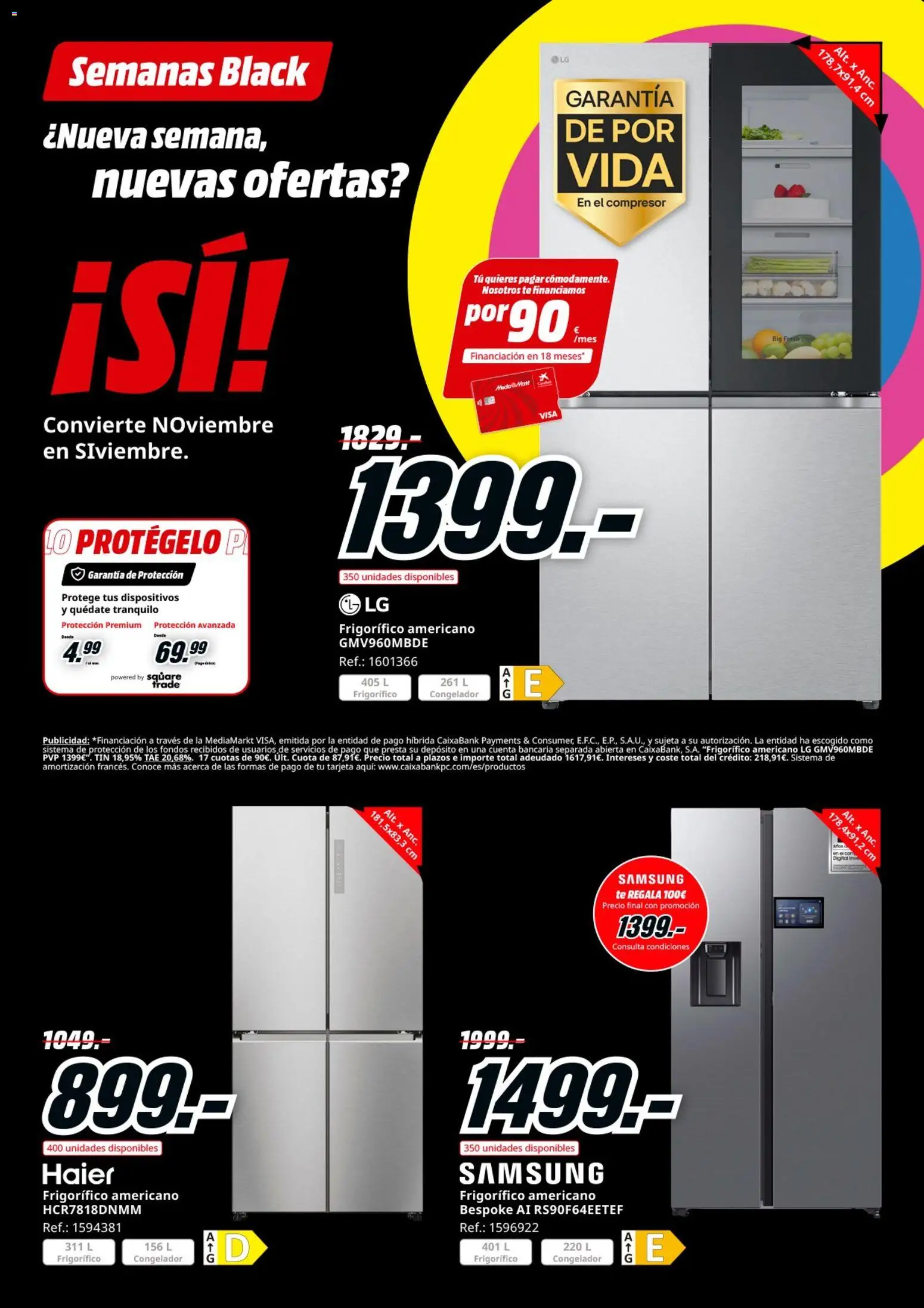 Media Markt Black Friday │ válido desde el 12.11.2025 | Página: 31 | Productos: Té, Congelador