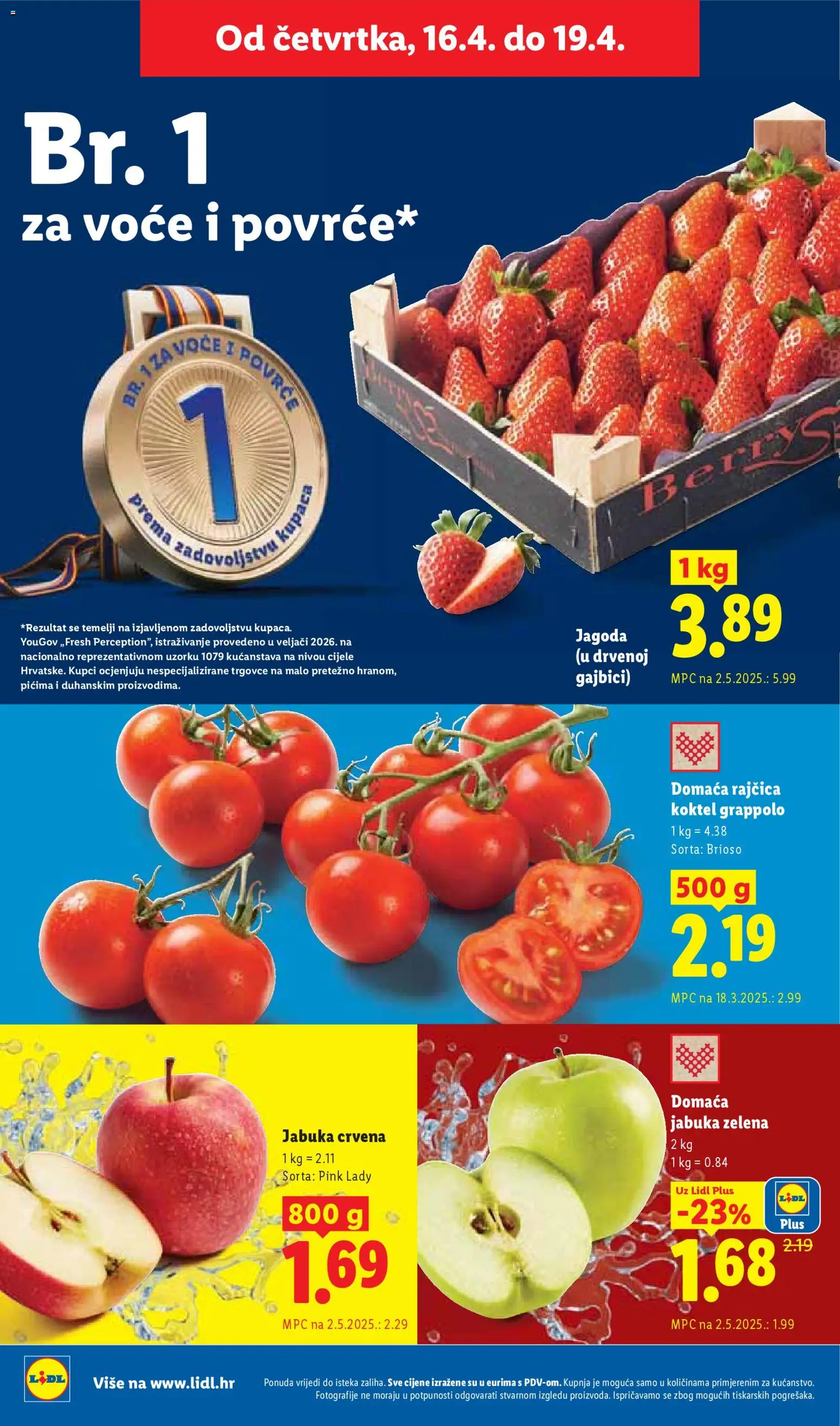 Lidl katalog | vrijedi od 13.04.2026 | Stranica: 60 | Proizvodi: Povrće, Voće, Rajčica, Jabuka