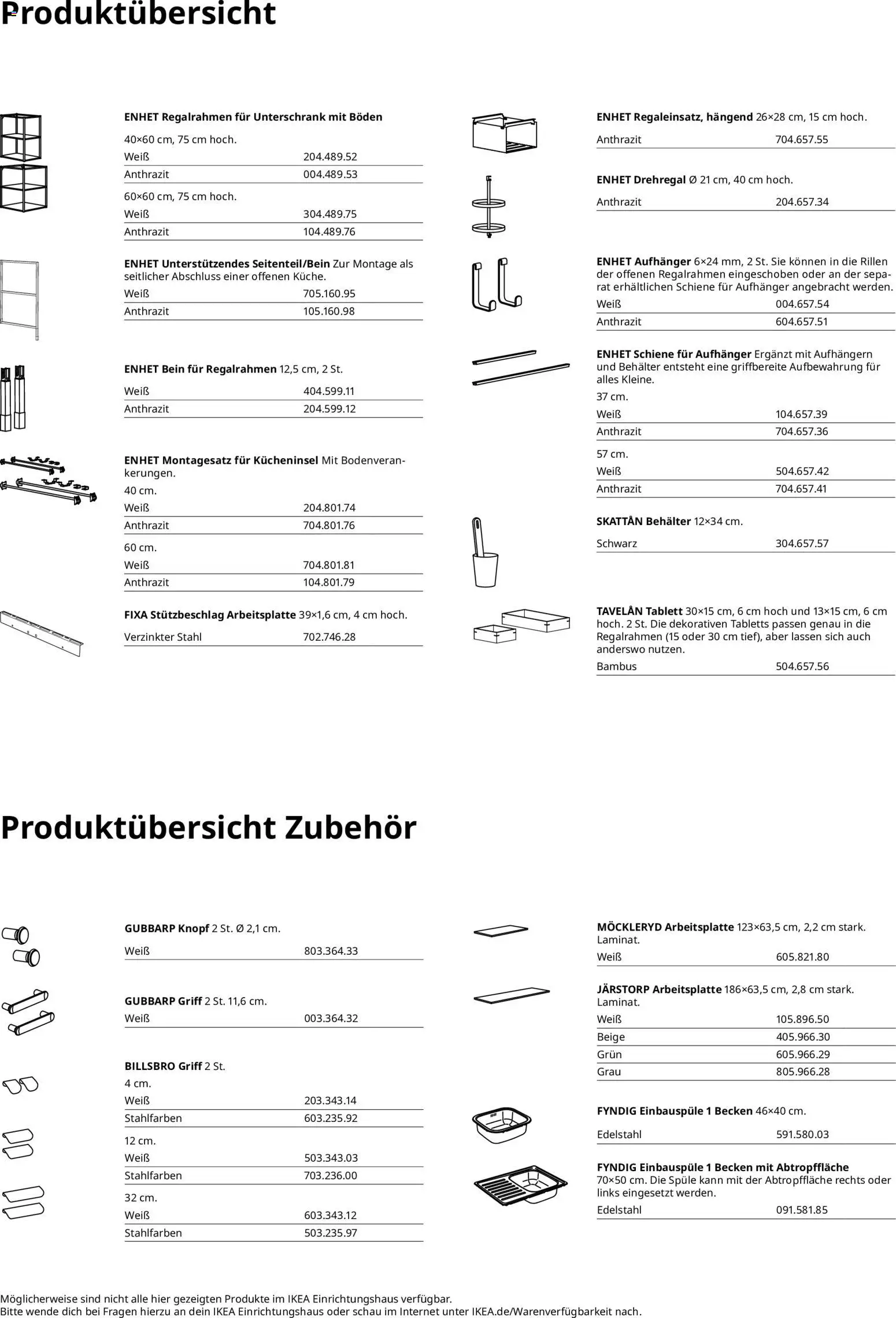 Ikea ENHET Küchensystem – gültig ab 02.01.2026 | Seite: 3 | Produkte: Unterschrank