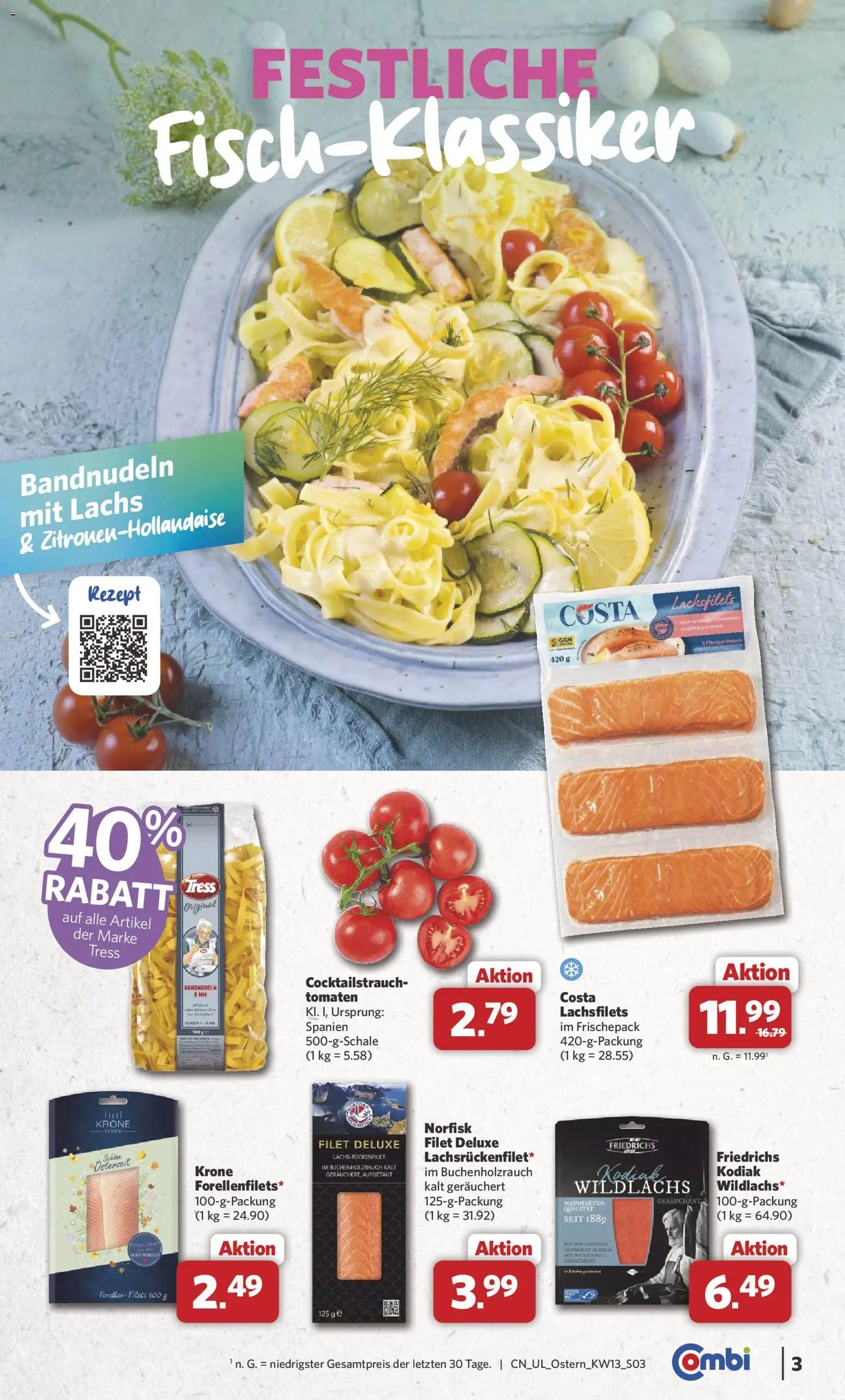 Combi Ostern – gültig ab 22.03.2026 | Seite: 3 | Produkte: Tomaten, Lachs