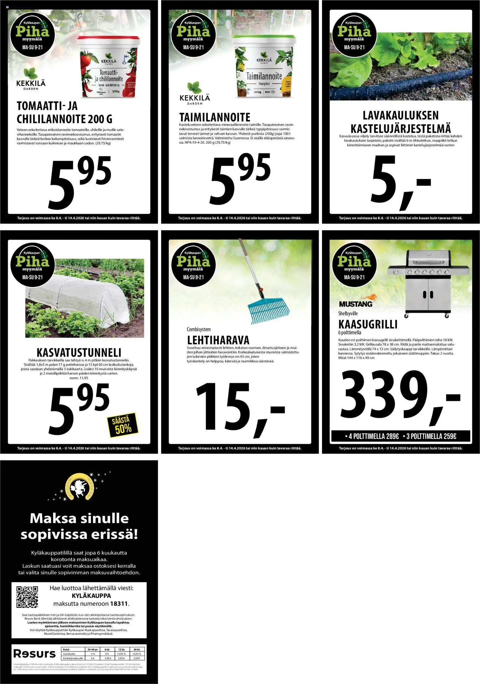 Tuuri tarjoukset – voimassa 08.04.2026 alkaen | Sivu: 23 | Tuotteet: Lämpömittari, Kaasugrilli, Ritilä