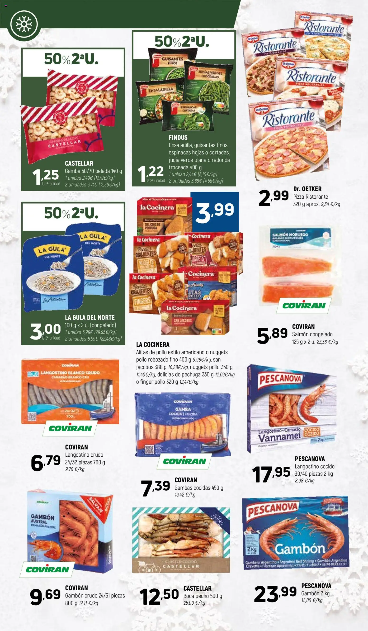 Coviran - Asturias │ válido desde el 02.12.2025 | Página: 6 | Productos: Pizza, Πορσελάνη, Langostino, Gamba