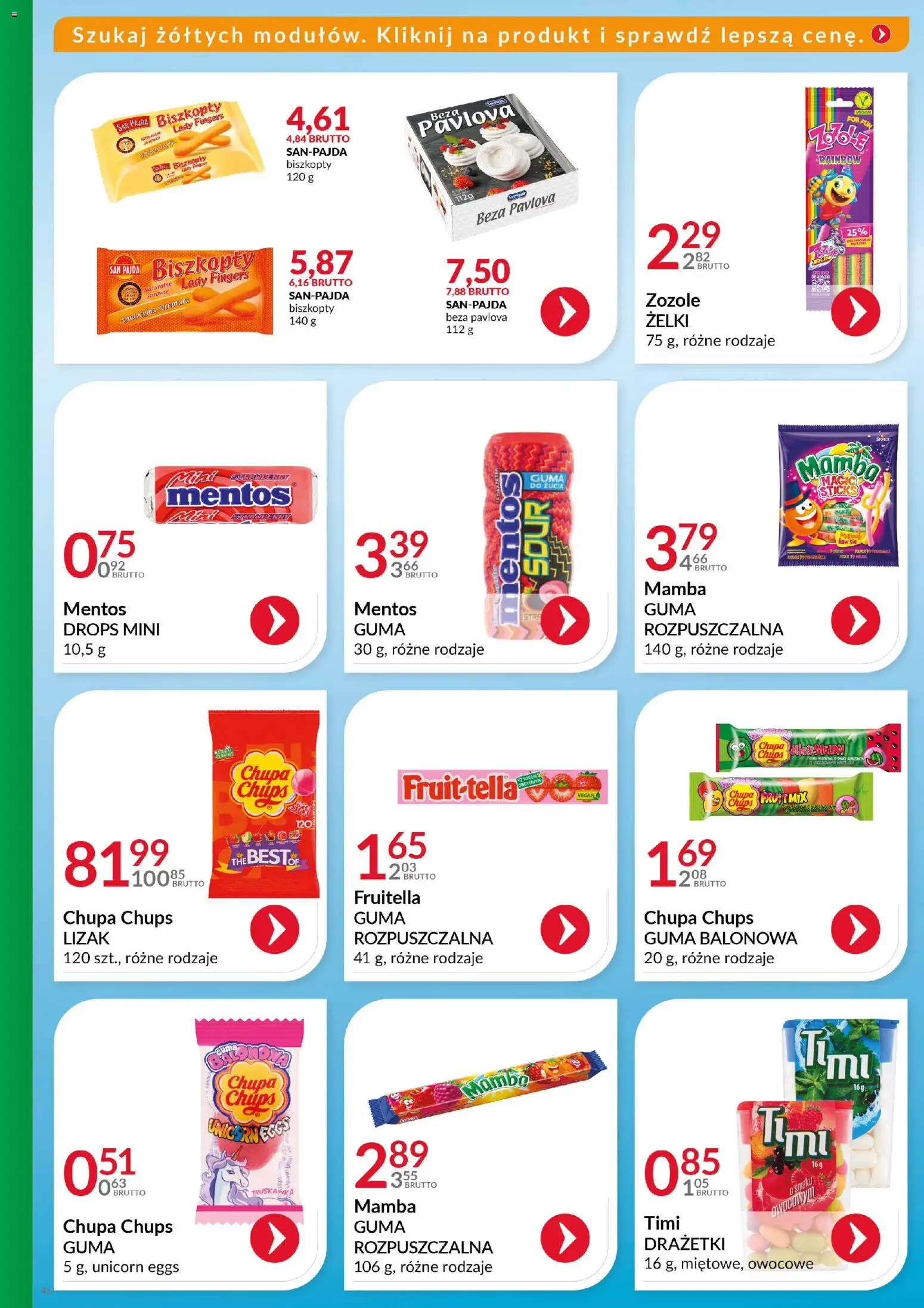 Eurocash Gazetka - Katalog Artykułów Spożywczych od 14.12.2025 | Strona: 45 | Produkty: Żelki