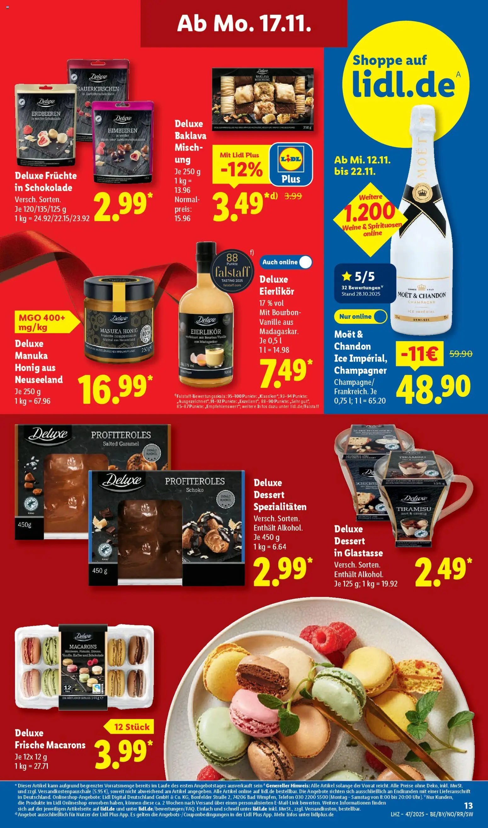 Lidl Prospekt Uffenheim – gültig ab 17.11.2025 | Seite: 23 | Produkte: Himbeeren, Schokolade, Bad, Telefon