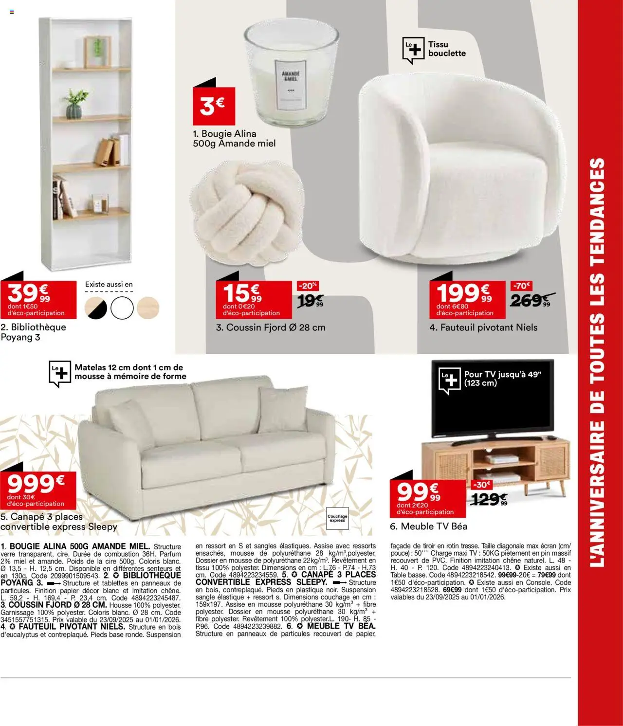 {H1} | Page: 21 | Produits: Mousse, Canapé, Fauteuil, Table