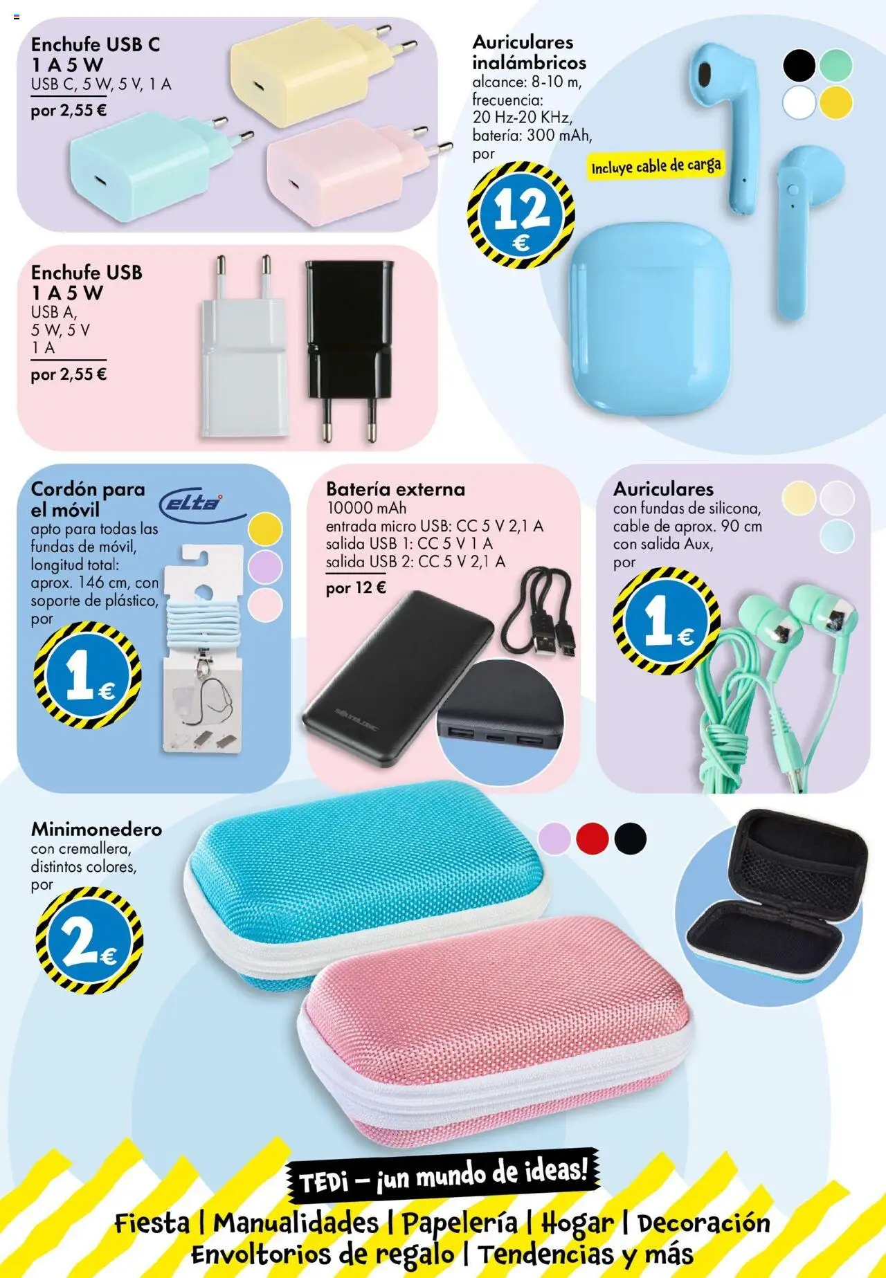 TEDi - folleto │ válido desde el 04.06.2025 | Página: 25 | Productos: Auriculares, Cable, USB, Enchufe