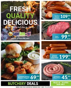 Super Save specials catalogue – valid from 14.04.2026