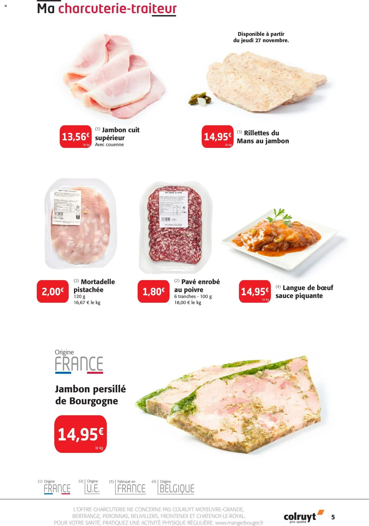{H1} | Page: 5 | Produits: Poivre, Langue de bœuf, Jambon