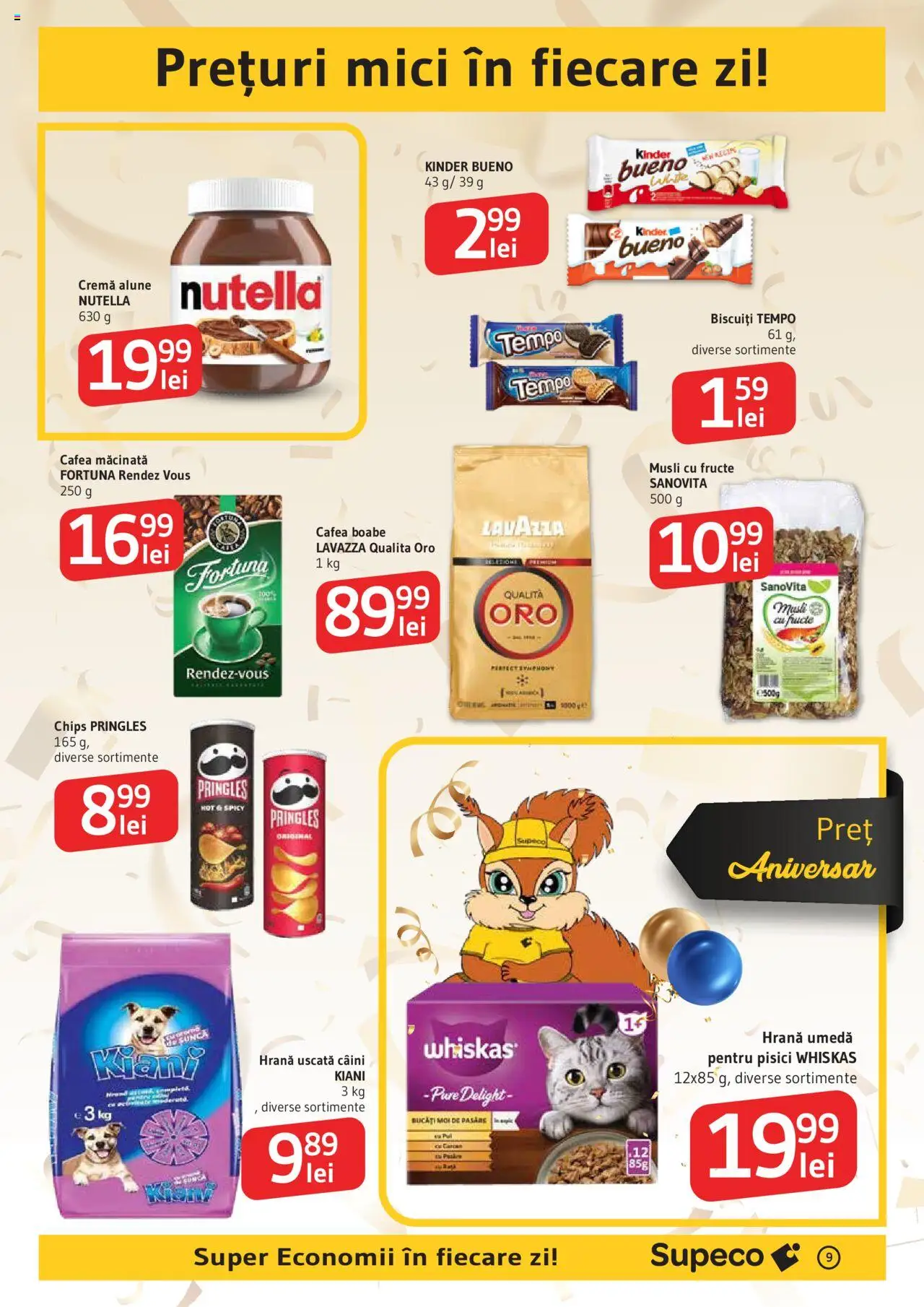 Noul catalog Supeco – valabil de la 04.09.2025 | Pagină: 9 | Produse: Mici, Alune, Cremă, Fructe