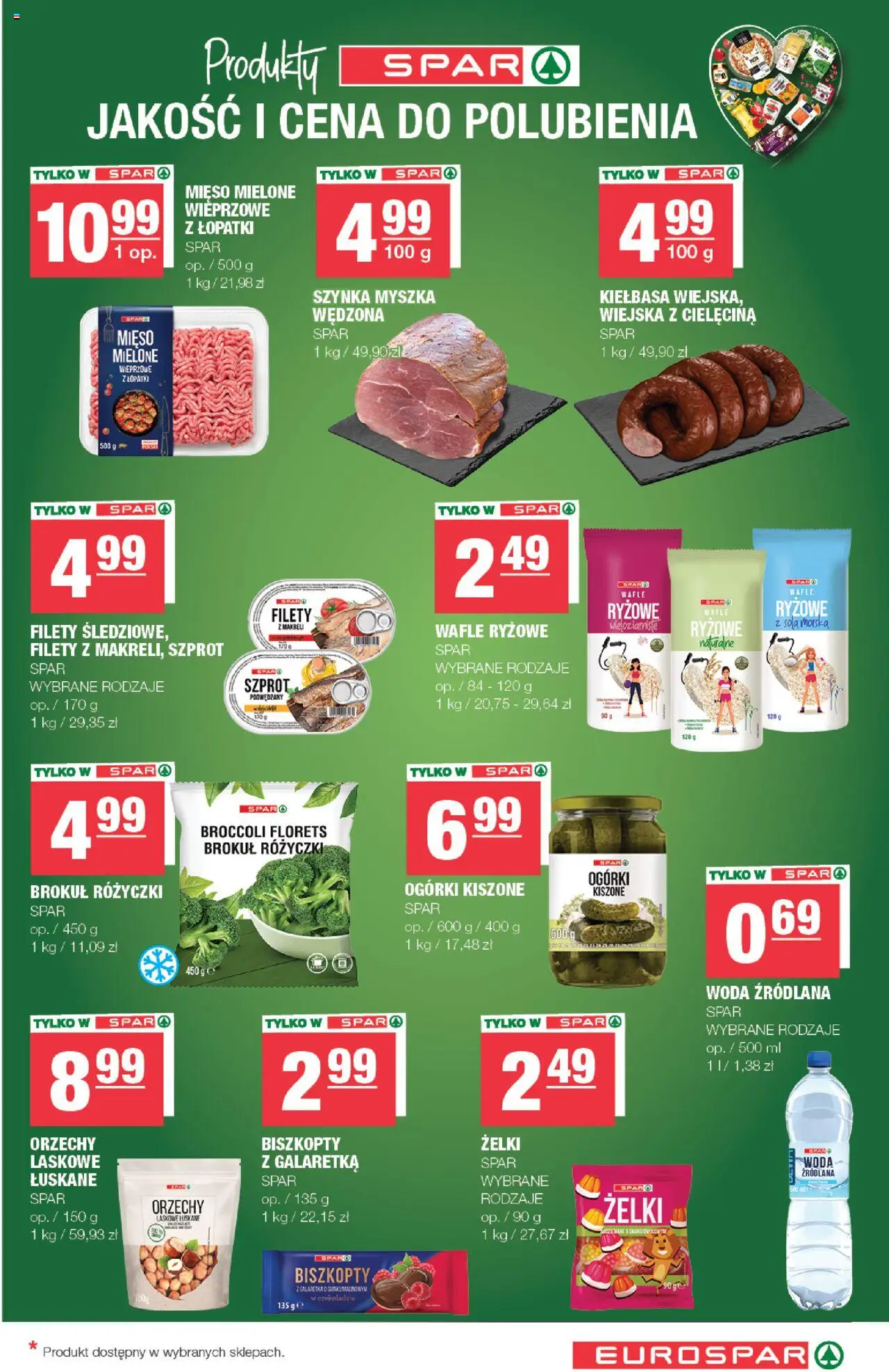 Spar Gazetka - Eurospar od 22.10.2025 | Strona: 11 | Produkty: Wafle, Mięso, Wafle ryżowe, Szynka