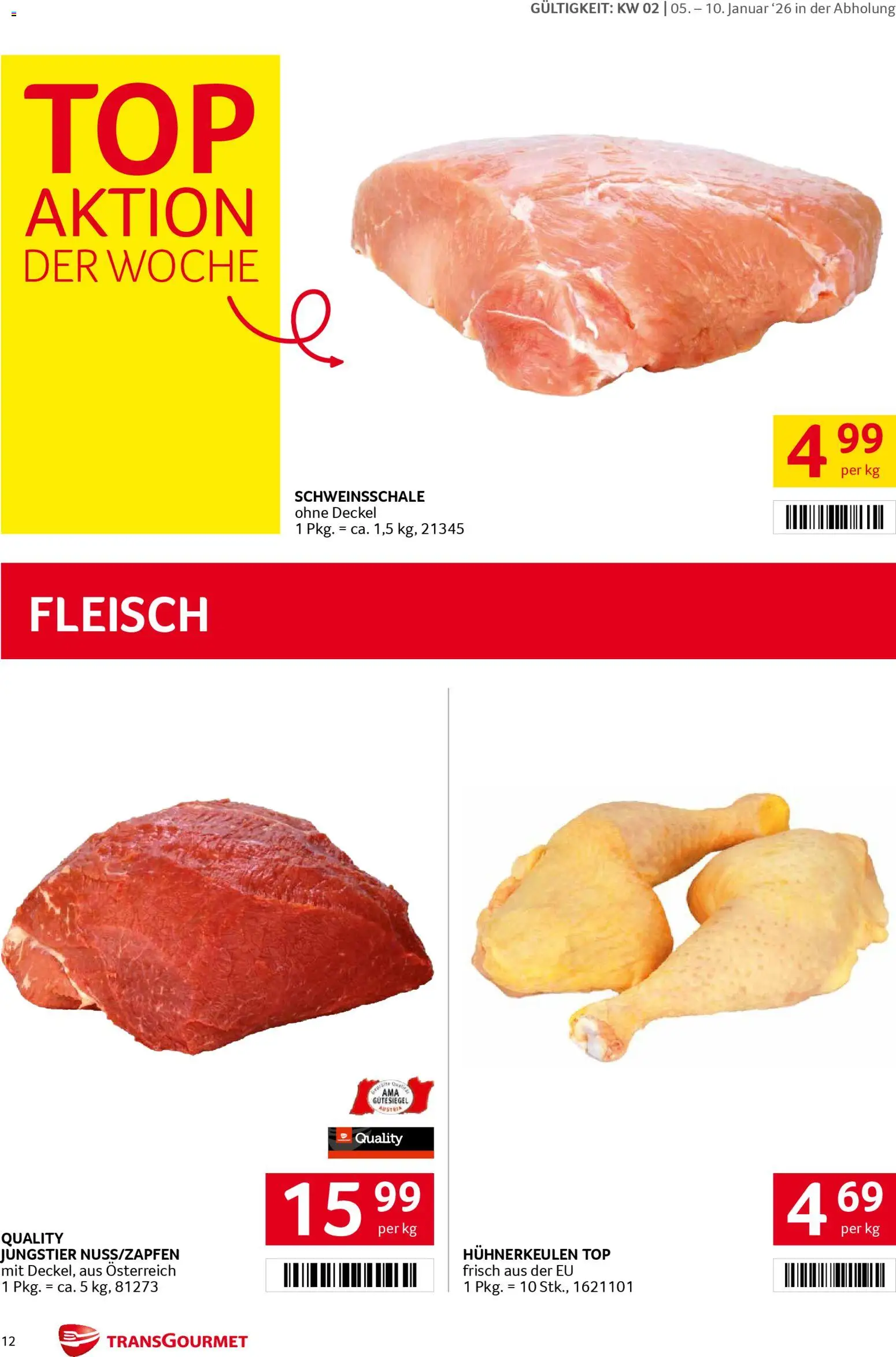 Transgourmet Flugblatt gültig ab 05.01.2026 | Seite: 12