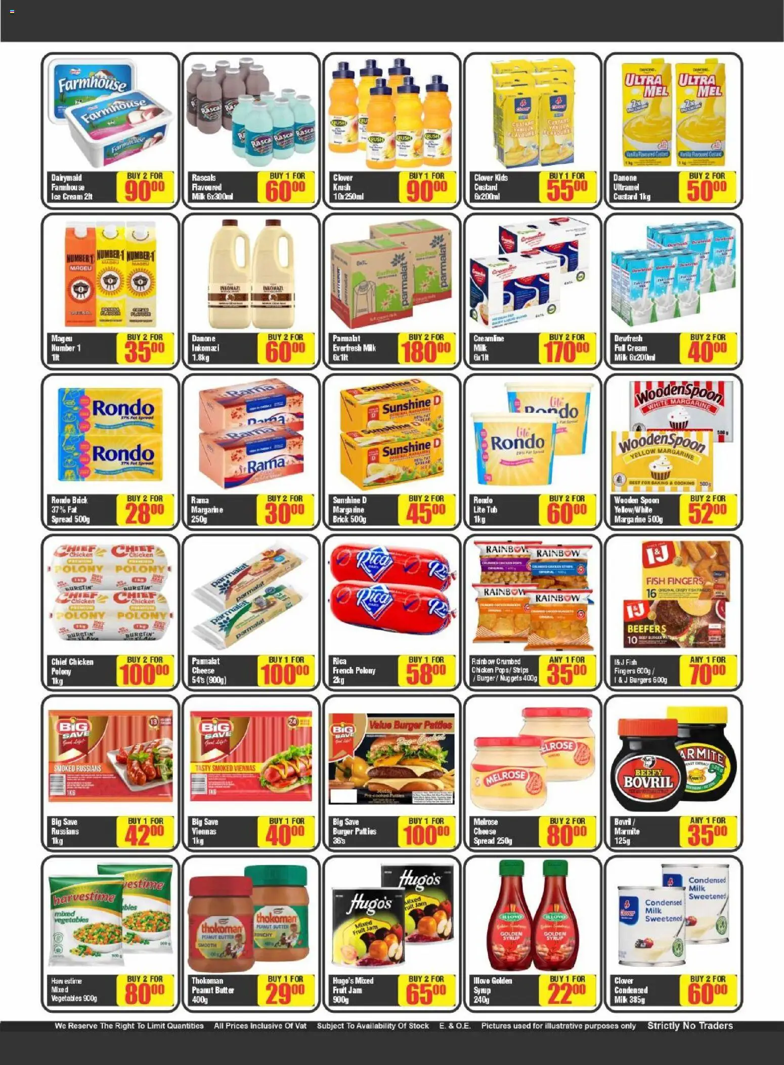 New Big Save catalogue – valid from 01.01.2026 | Page: 3 | Products: Custard, Milk, Chicken, Peanut butter