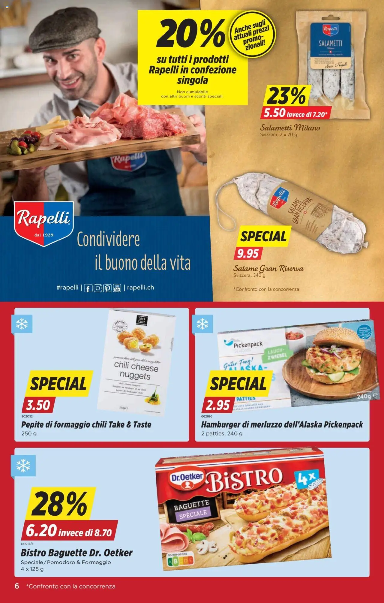 Denner Aktionen IT – gültig ab 09.09.2025 | Seite: 6 | Produkte: Baguette, Pizza, Chili
