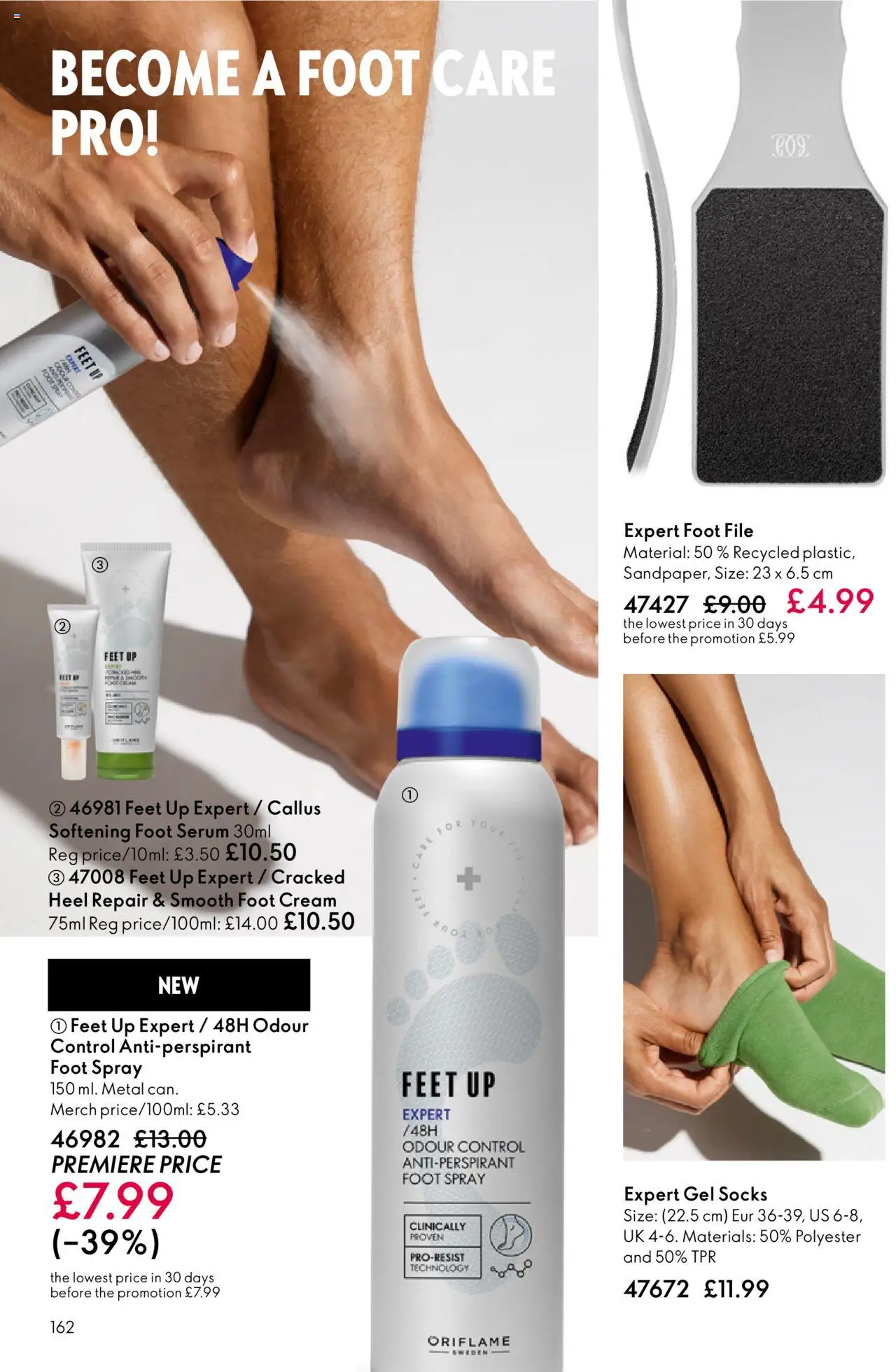 {H1} | Page: 162 | Products: Antiperspirant, Socks, Cream