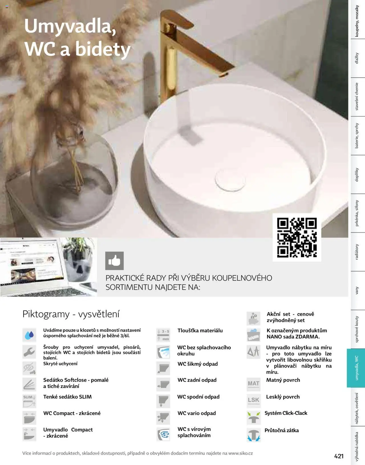 Siko koupelny katalog Koupelny 2025/2026 od 14.10.2025 | Strana: 213 | Produkty: Umyvadlo, Wc