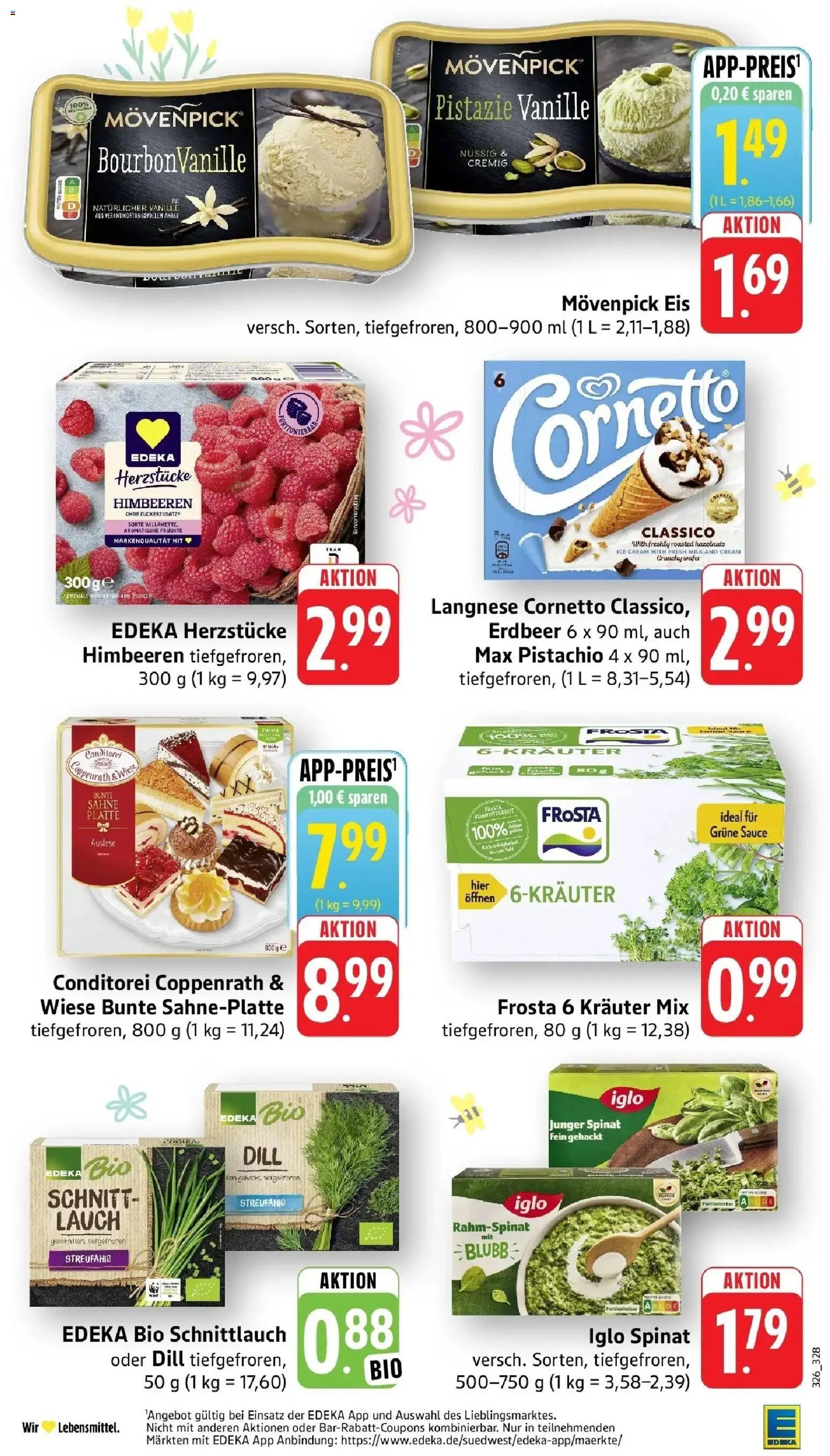 E center Prospekt Mannheim-Neuostheim	 – gültig ab 29.03.2026 | Seite: 26 | Produkte: Himbeeren, Frosta, Dill, Eis