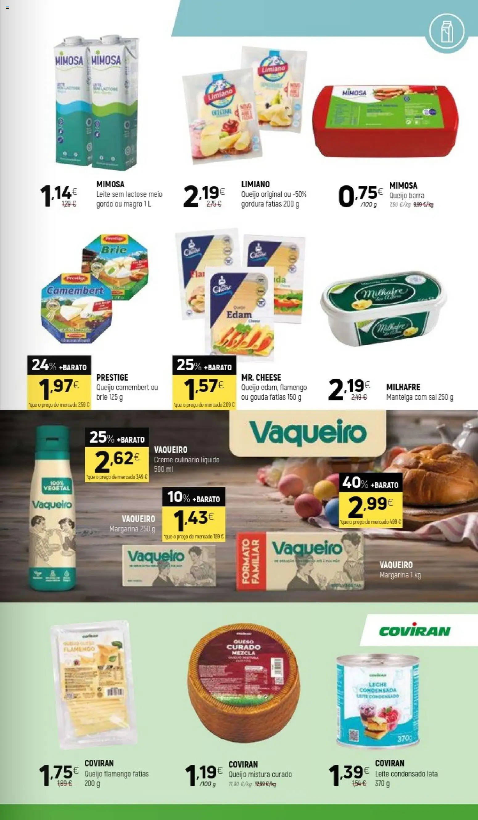 Coviran - folheto │ válido de 24.03.2026 | Página: 5 | Produtos: Leite condensado, Sal, Leite, Queijo