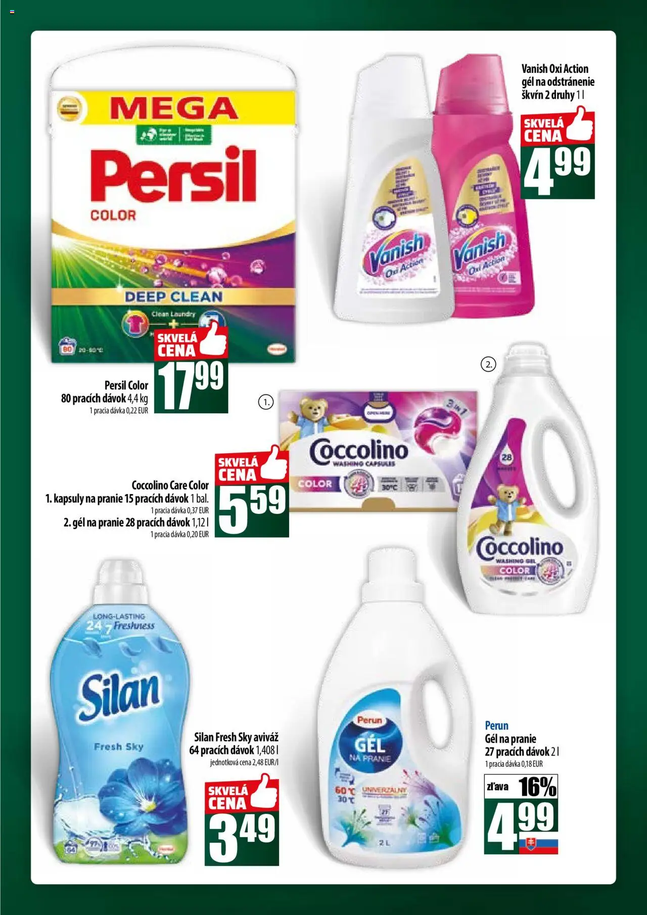 COOP Jednota široká ponuka │ platný od 17.07.2025 | Strana: 59 | Produkty: Silan, Vanish, Aviváž, Coccolino