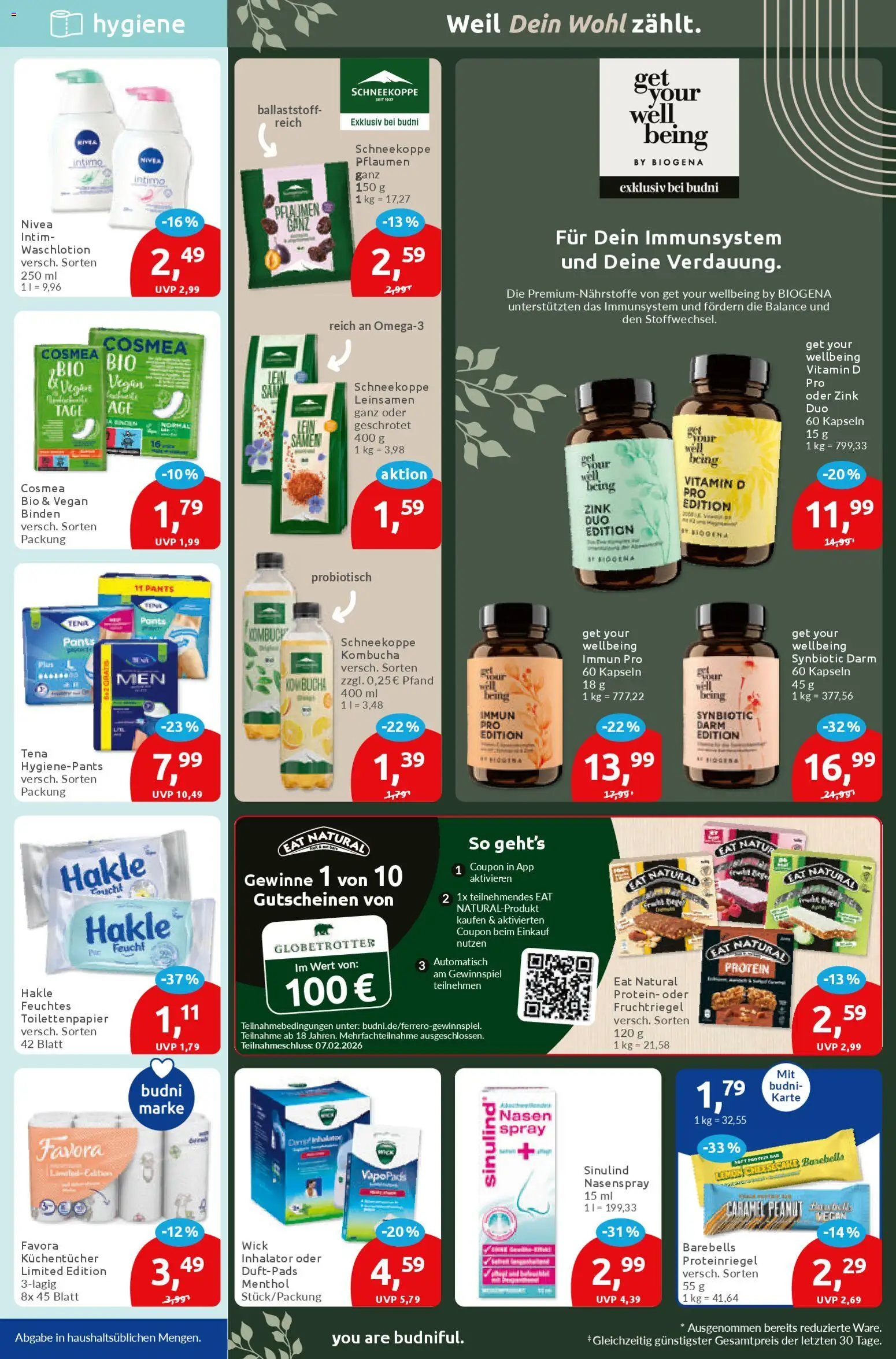 Budni Prospekt 	 – gültig ab 26.01.2026 | Seite: 5 | Produkte: Pflaumen, Toilettenpapier