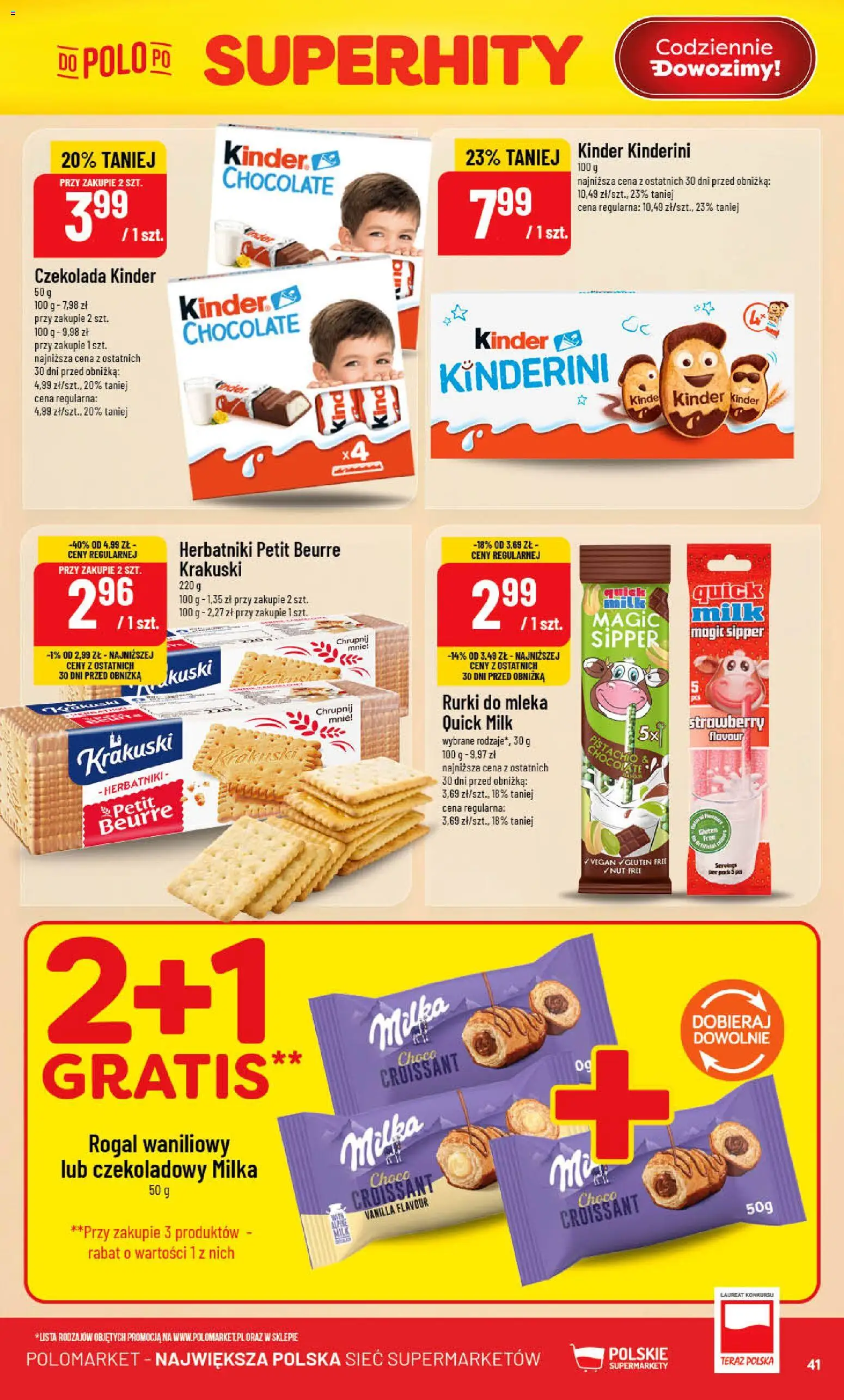 POLOmarket gazetka od 29.04.2026 | Strona: 41 | Produkty: Mleka, Milka, Herbatniki, Czekolada