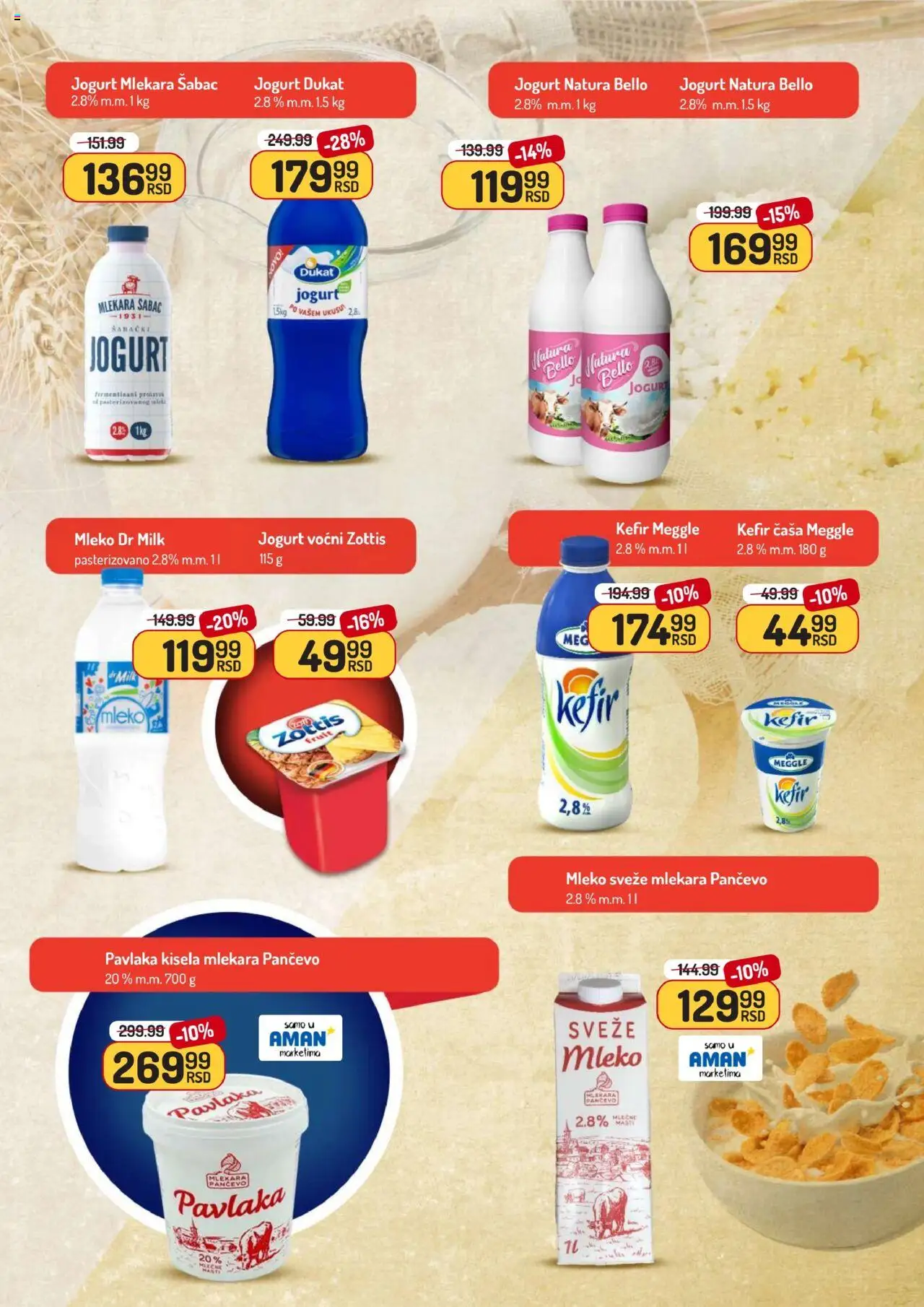 Aman katalog - važi od 13.10.2025 | Strana: 11 | Proizvode: Mleko, Jogurt, Pavlaka
