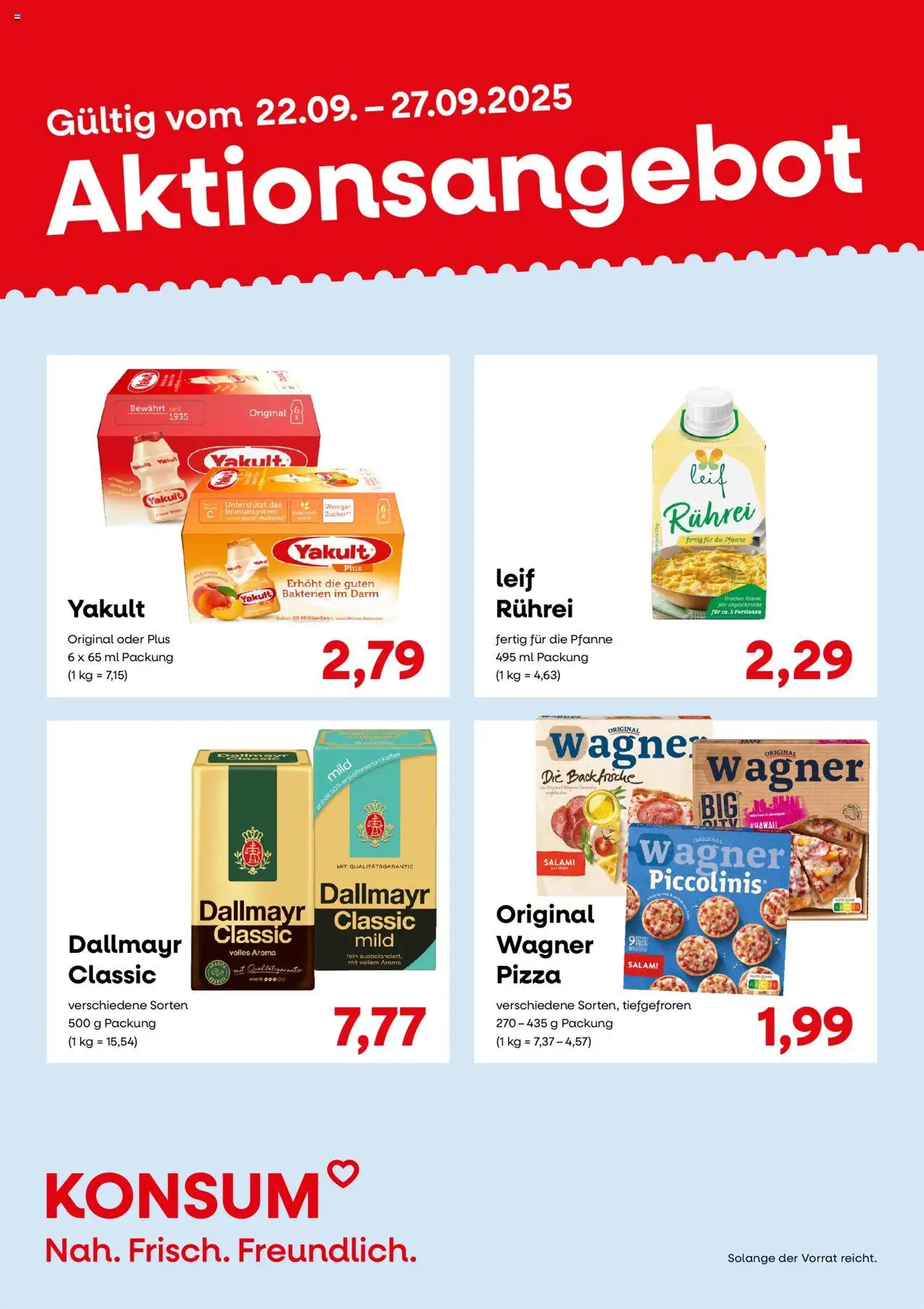 KONSUM Leipzig Prospekt – gültig ab 15.09.2025 | Seite: 6 | Produkte: Kaffee, Dallmayr, Salami, Pizza