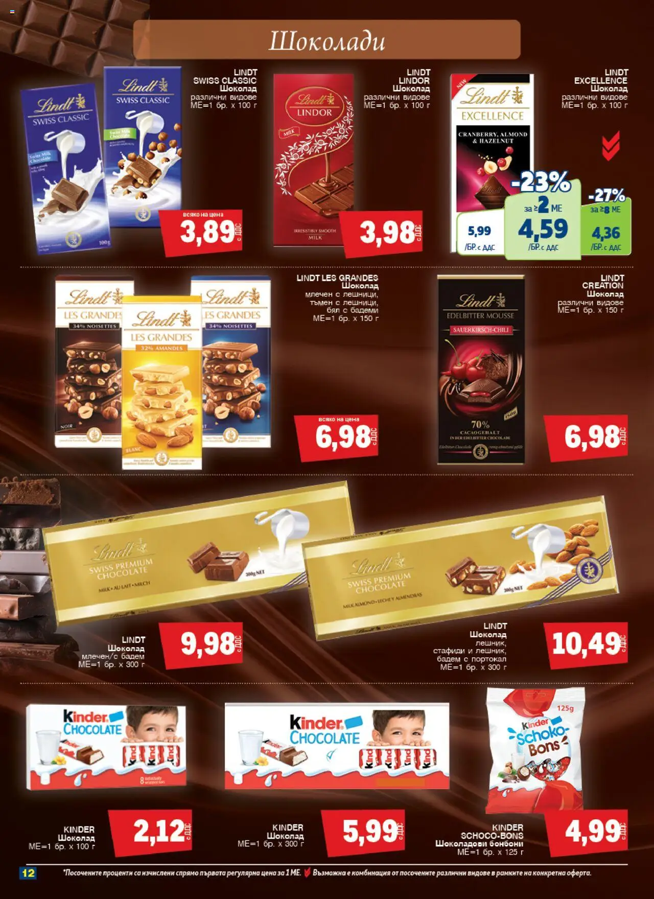  | Страница: 12 | Продукти: Шоколад, Бонбони, Портокал, Бадеми