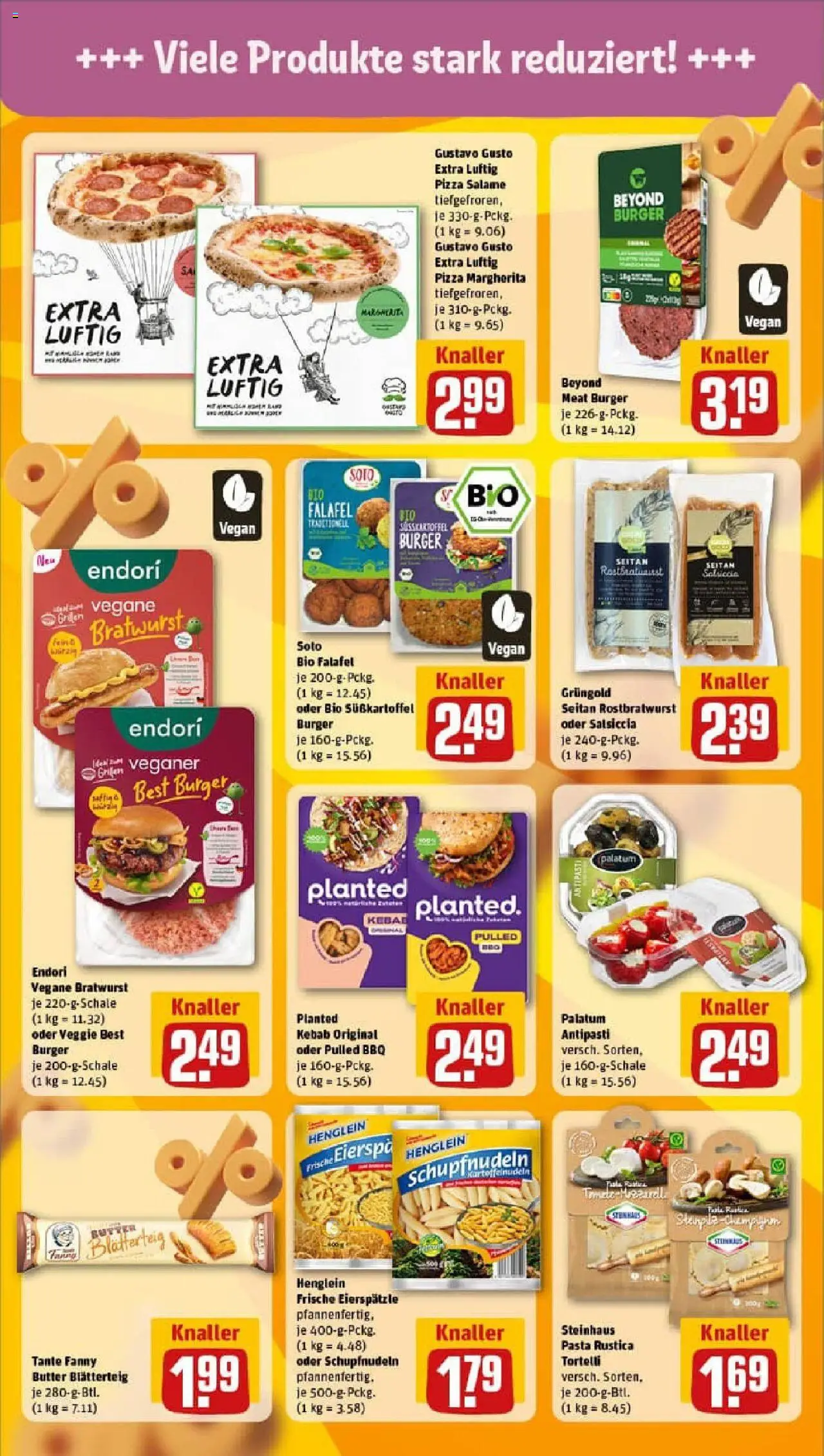 Rewe prospekt Hirschaid	 - gültig ab dem 22.06.2025 | Seite: 17 | Produkte: Gustavo gusto, Bratwurst, Pasta, Pizza