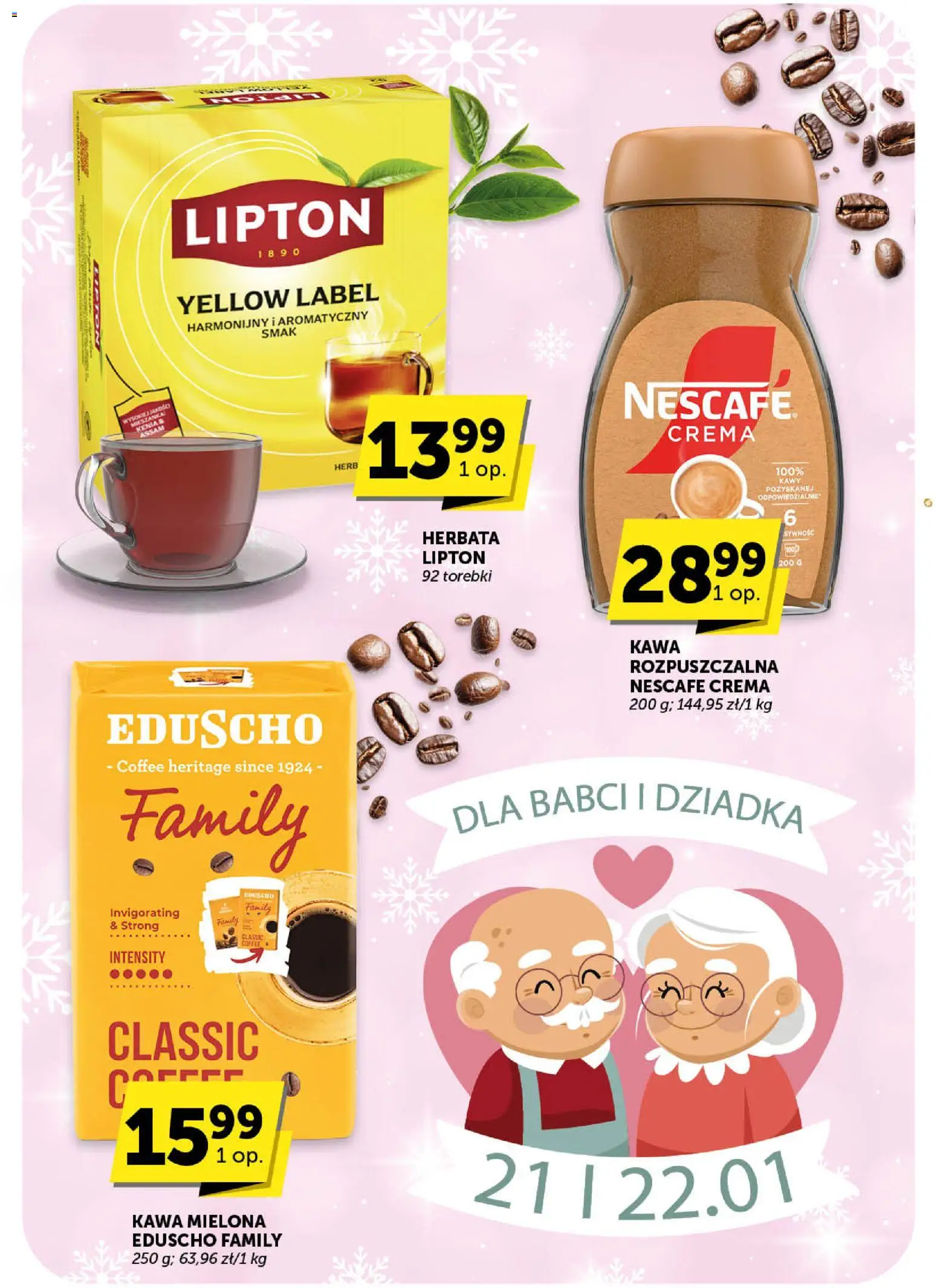 Euro Sklep Gazetka - Market od 08.01.2026 | Strona: 16 | Produkty: Nescafe, Kawa rozpuszczalna, Kawa, Torebki