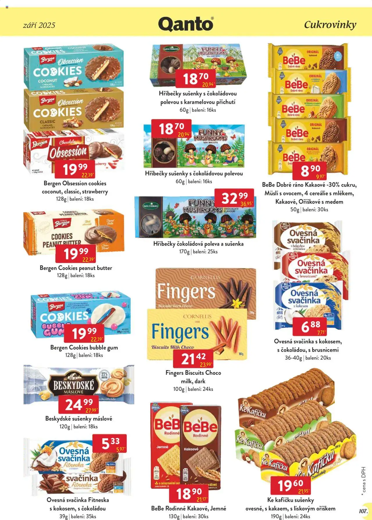 Astur & Qanto leták - Velkoobchod 09/2025 od 01.09.2025 | Strana: 107 | Produkty: Cereálie, Cookies, Müsli, Sušenky
