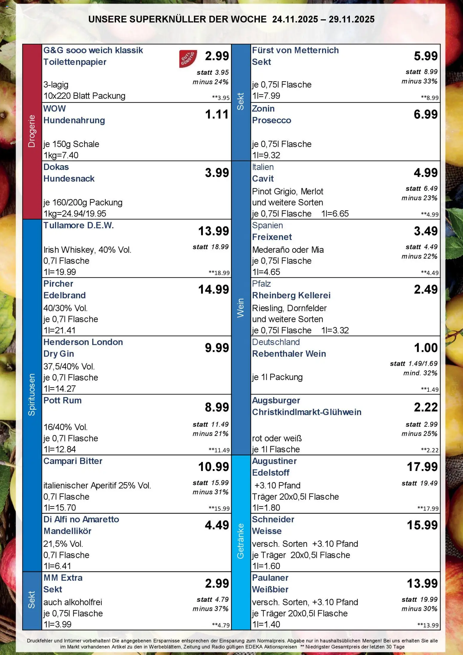 Simmel - Bayern – gültig ab 24.11.2025 | Seite: 4 | Produkte: Gin, Paulaner, Radio, Toilettenpapier