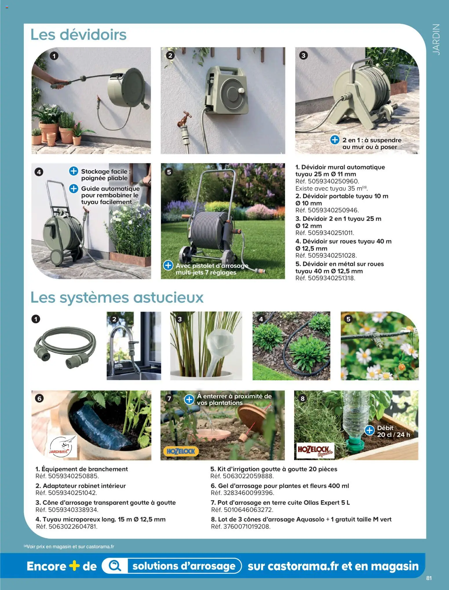 {H1} | Page: 81 | Produits: Adaptateur, Plantes, Tuyau, Cônes