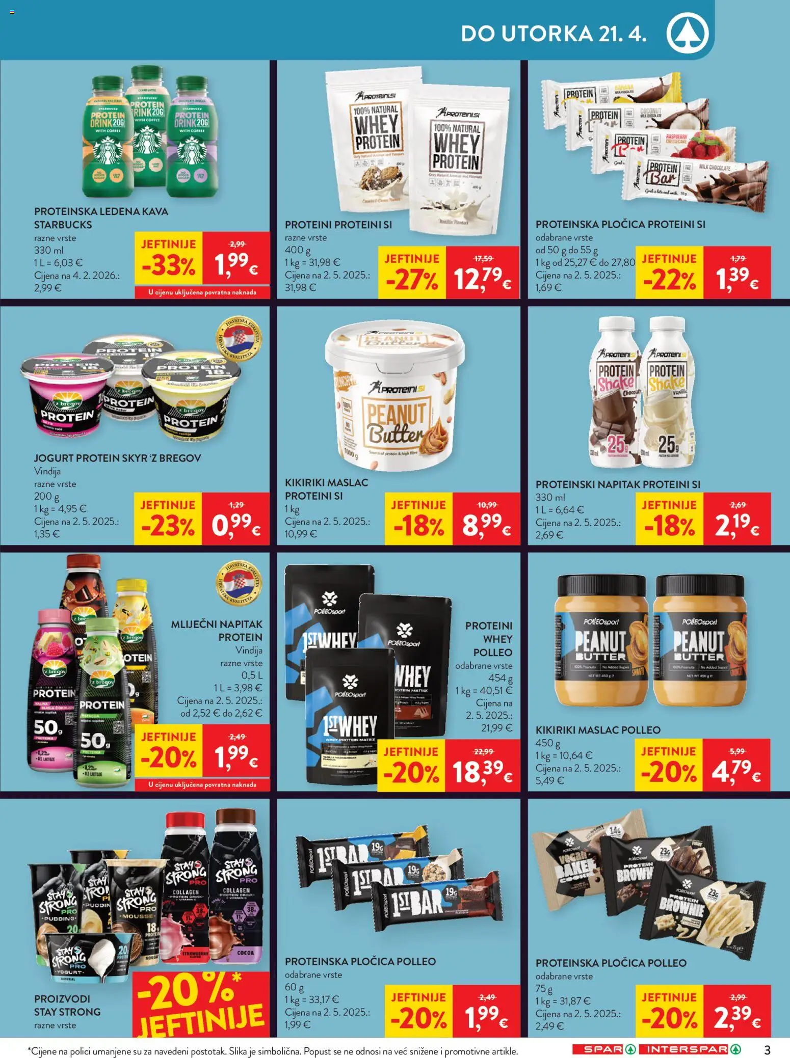 Spar katalog | vrijedi od 15.04.2026 | Stranica: 3 | Proizvodi: Jogurt, Kava, Kikiriki, Ledena kava
