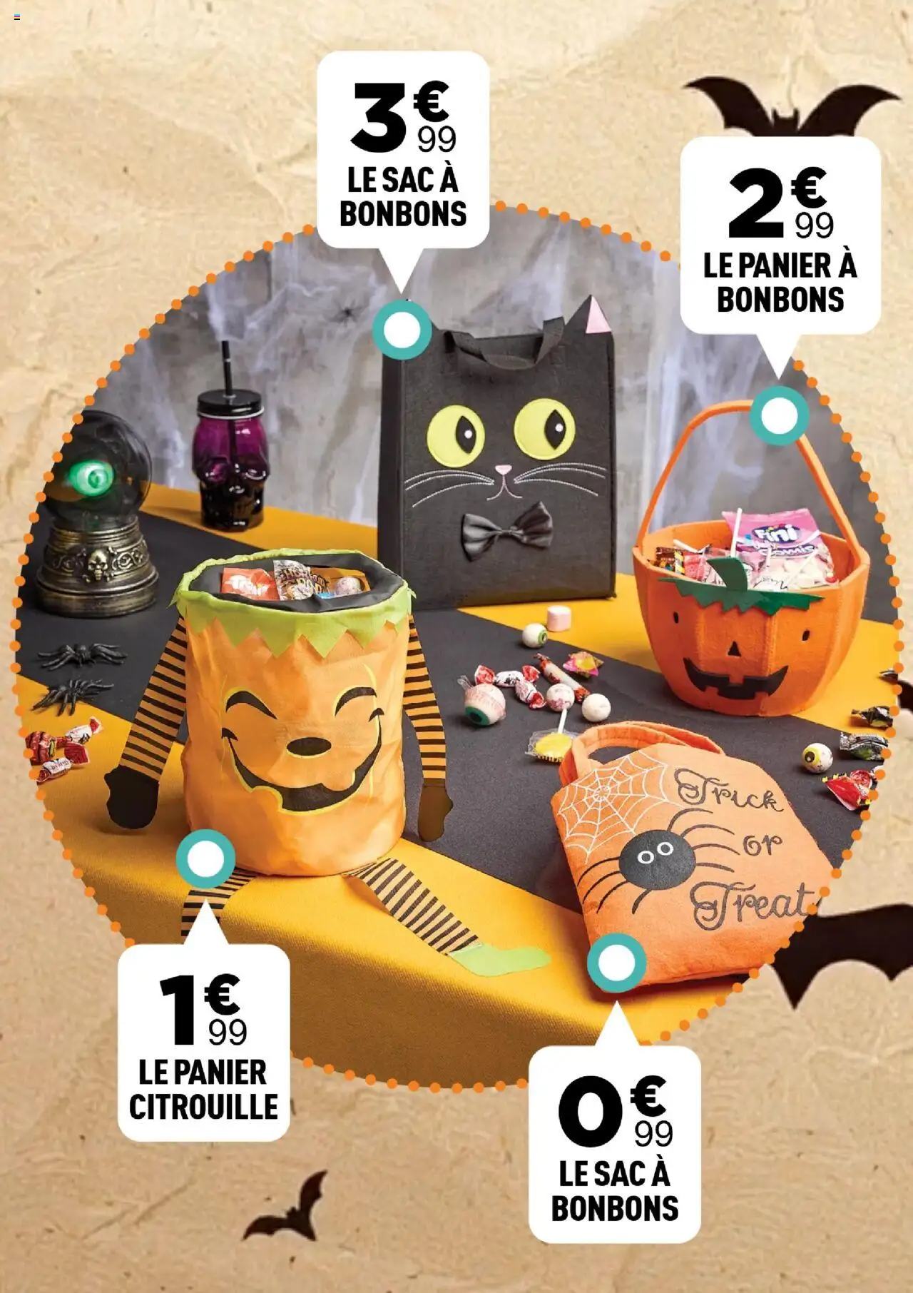 {H1} | Page: 7 | Produits: Sac, Citrouille, Panier, Bonbons