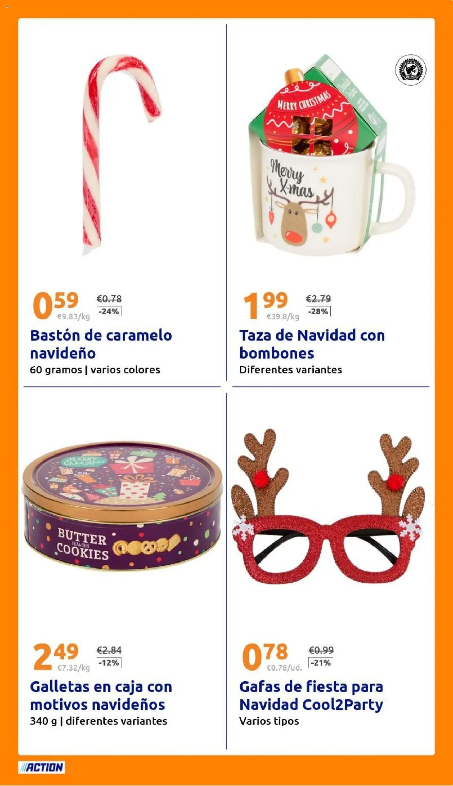 Action - Action ES week 50 2025 │ válido desde el 10.12.2025 | Página: 27 | Productos: Galletas, Bastón, Caja