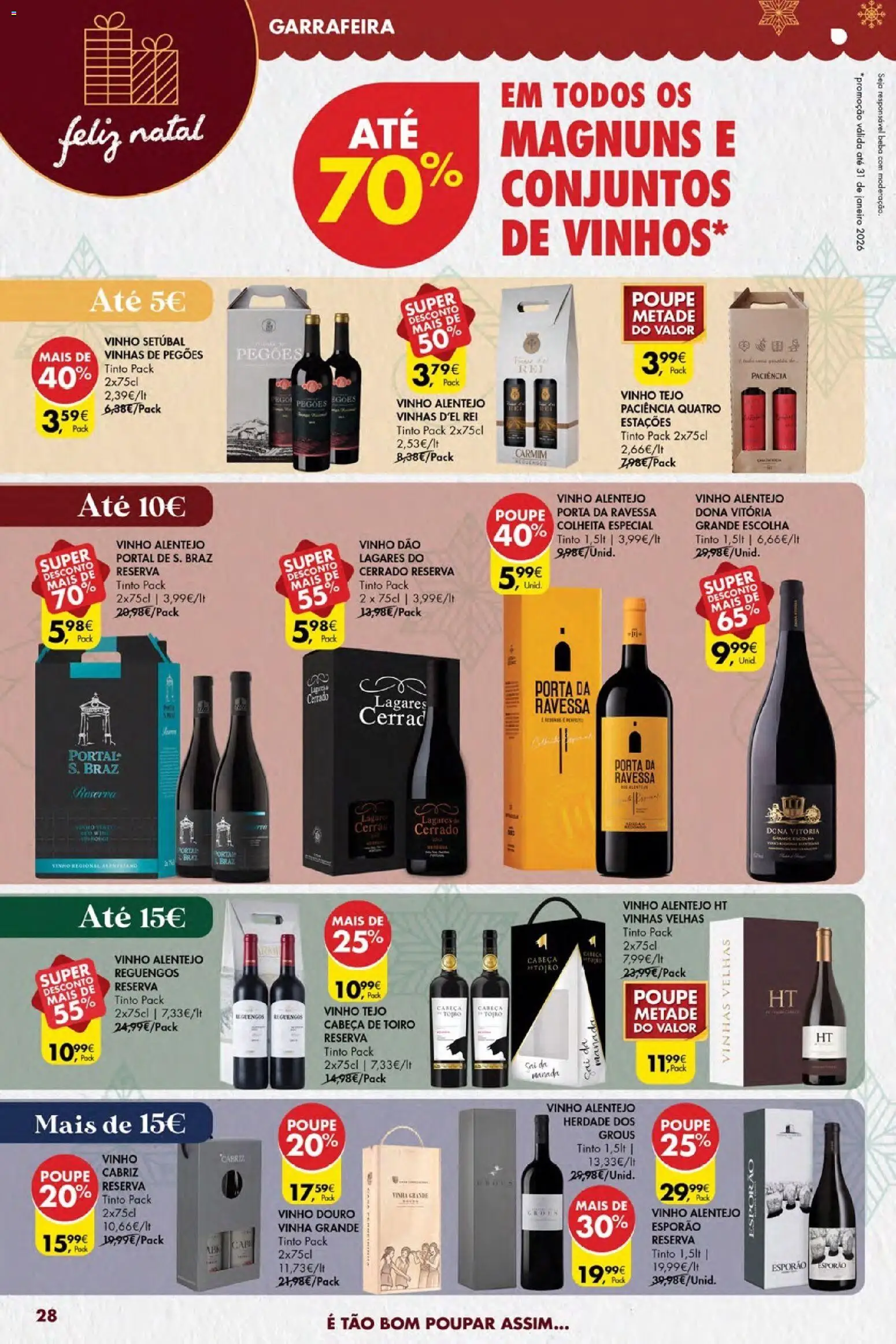 Pingo Doce Poupe Esta Semana Açores │ válido de 18.12.2025 | Página: 28 | Produtos: Porta, Vinho, Vinho tinto