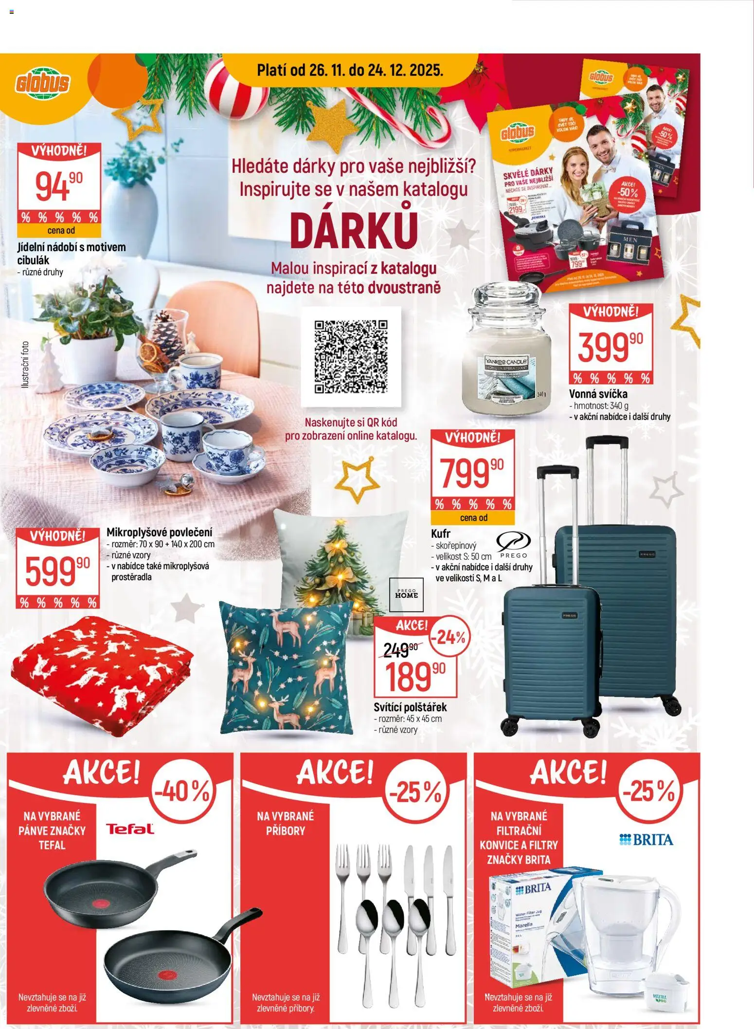 Globus leták - Karlovy Vary od 10.12.2025 | Strana: 17 | Produkty: Kufr, Prostěradla, Pánve, Tefal