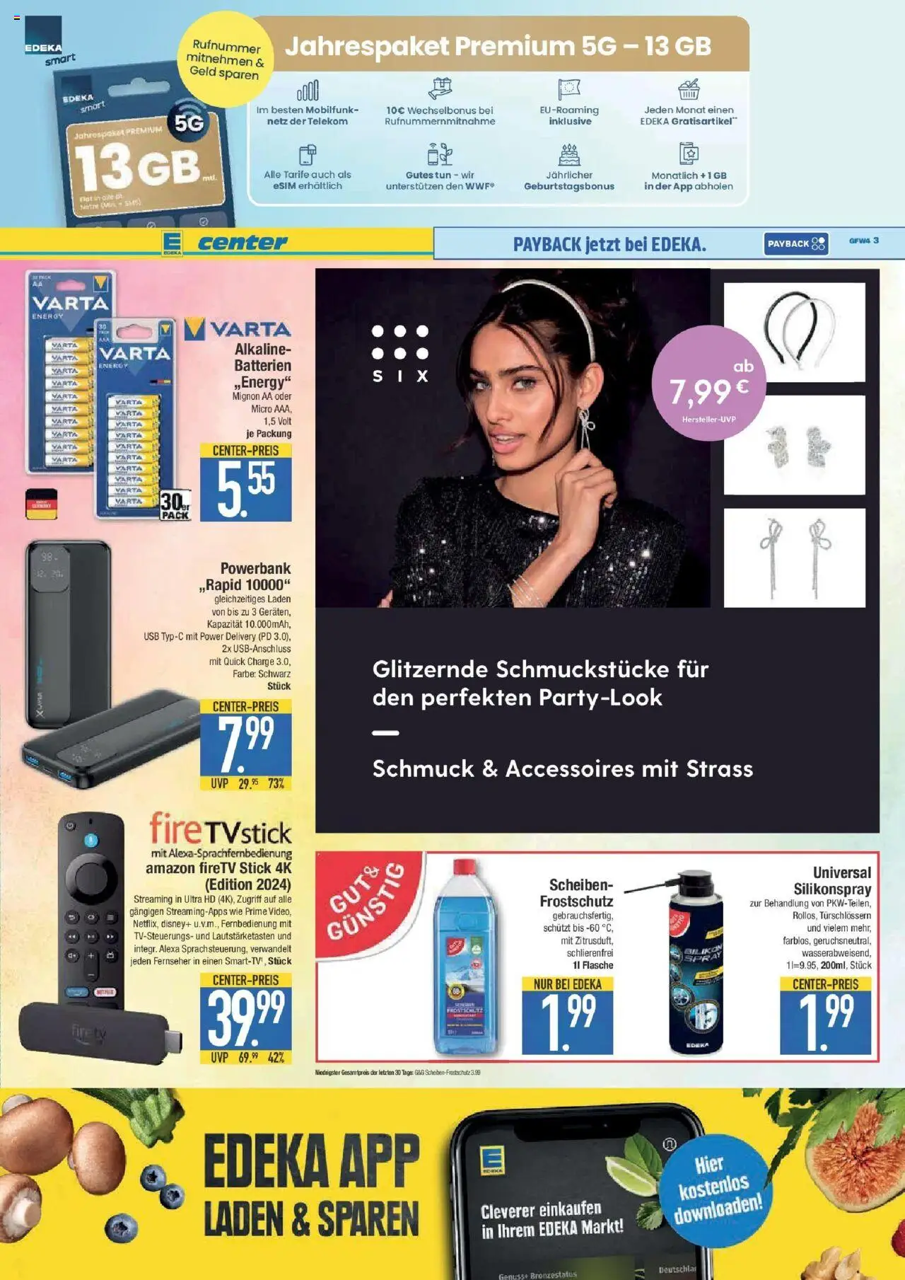 Edeka prospekt Weißenburg	 – gültig ab 13.10.2025 | Seite: 19 | Produkte: USB, Powerbank, TV, Fernseher