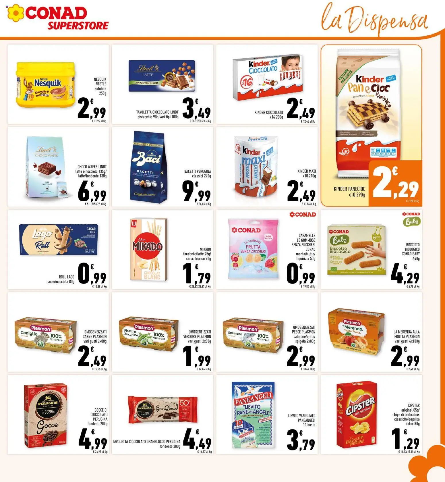 Volantino Conad del 19.11.2025 | Pagina: 19 | Prodotti: Verdure, Latte, The, Spigola