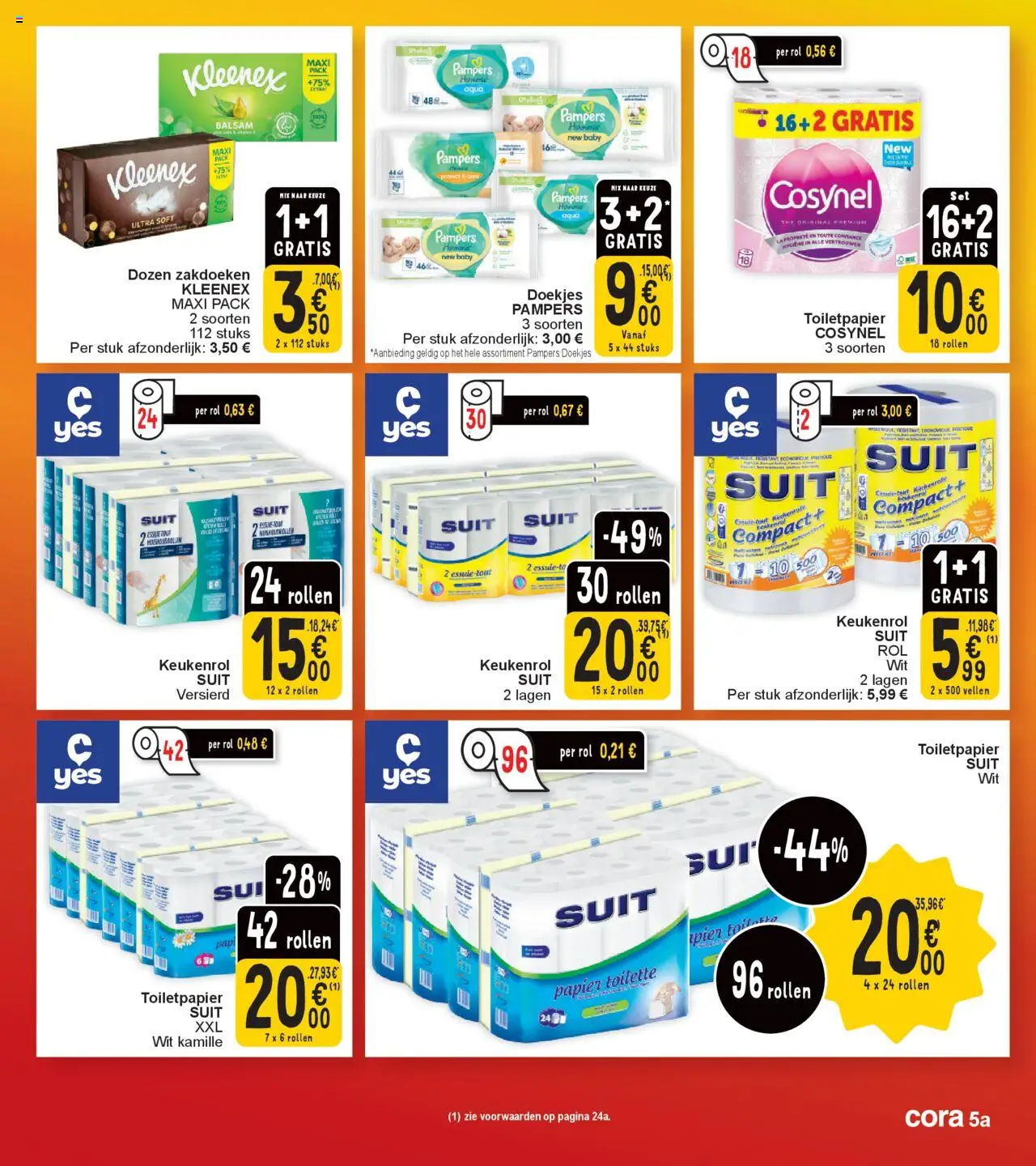  | Pagina: 5 | Producten: Pampers, La, Papier, Toiletpapier