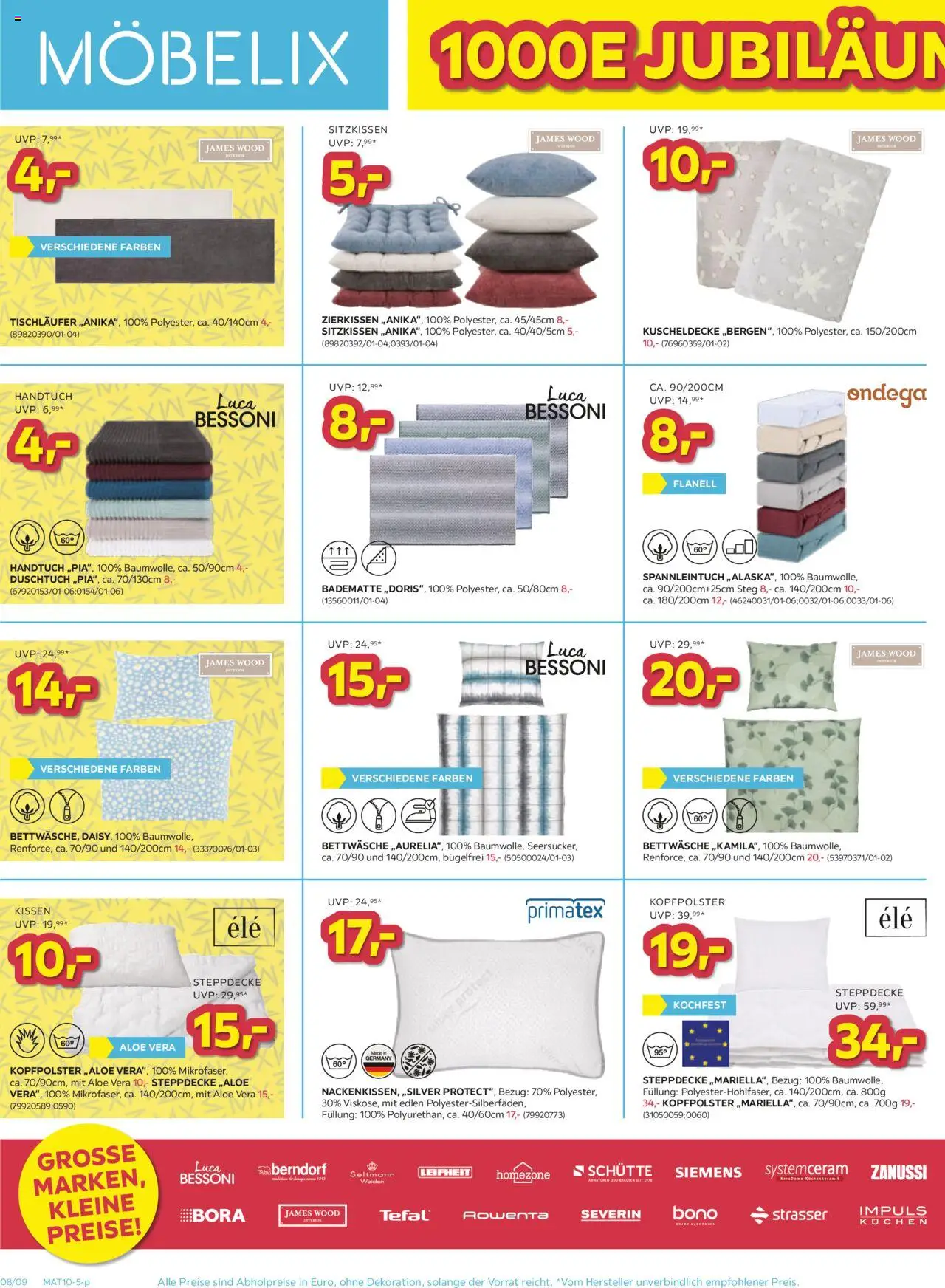 Möbelix Angebote gültig ab 07.10.2025 | Seite: 8 | Produkte: Kissen