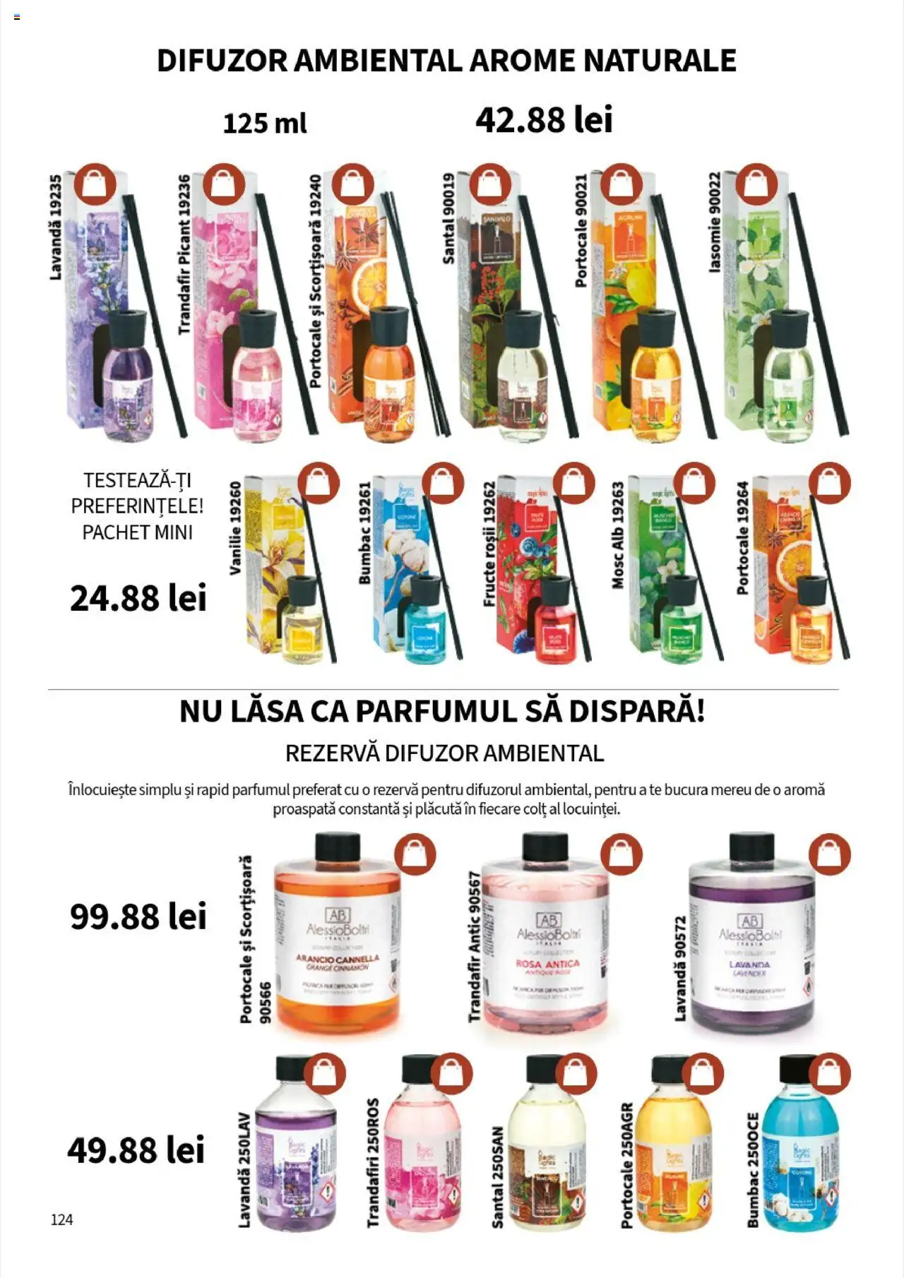 Noul catalog Lady’s – valabil de la 01.08.2025 | Pagină: 124 | Produse: Difuzor, Portocale, Roșii, Fructe