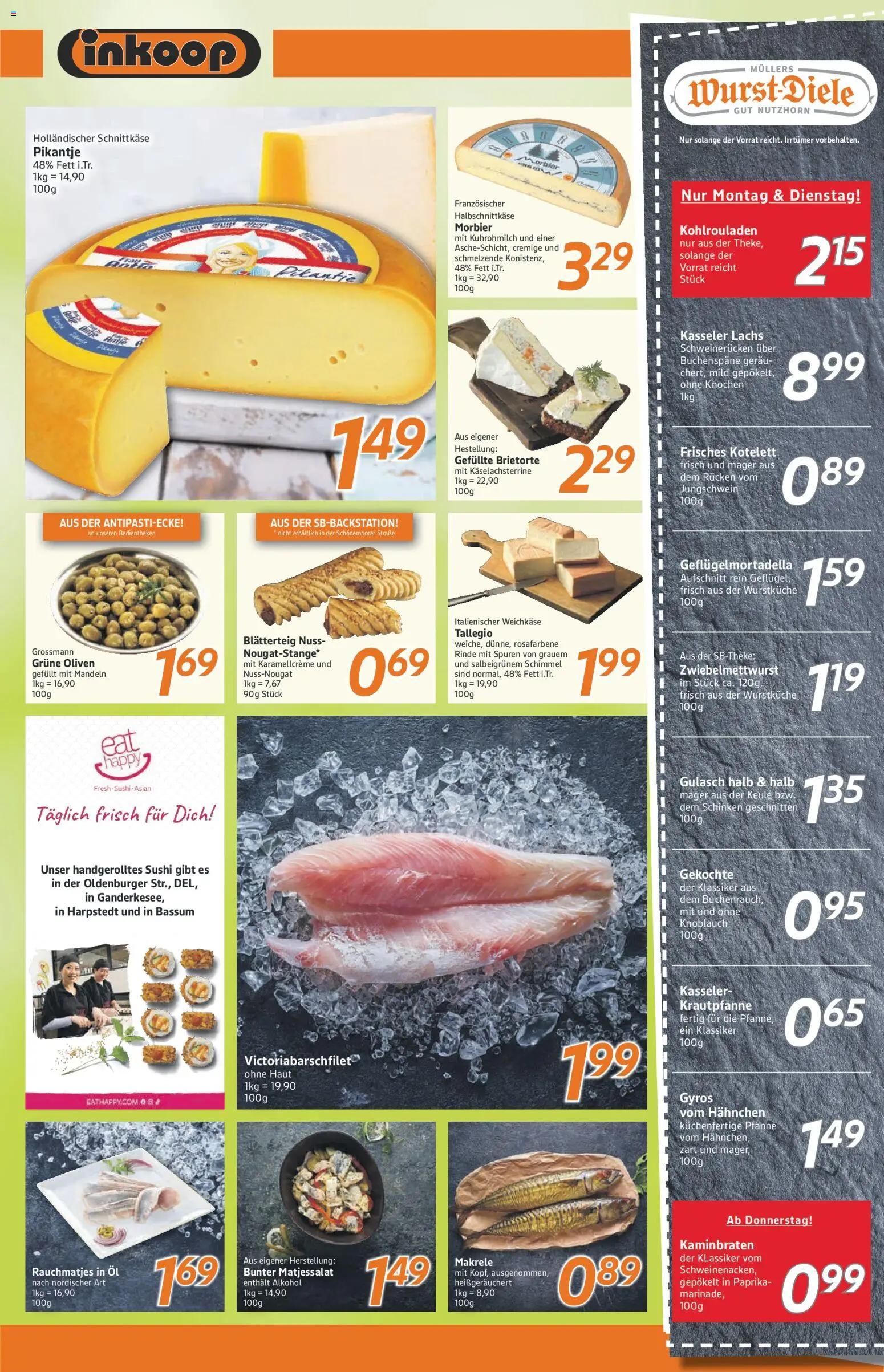 Inkoop Prospekt – gültig ab 05.01.2026 | Seite: 3 | Produkte: Öl, Gyros, Lachs, Gulasch