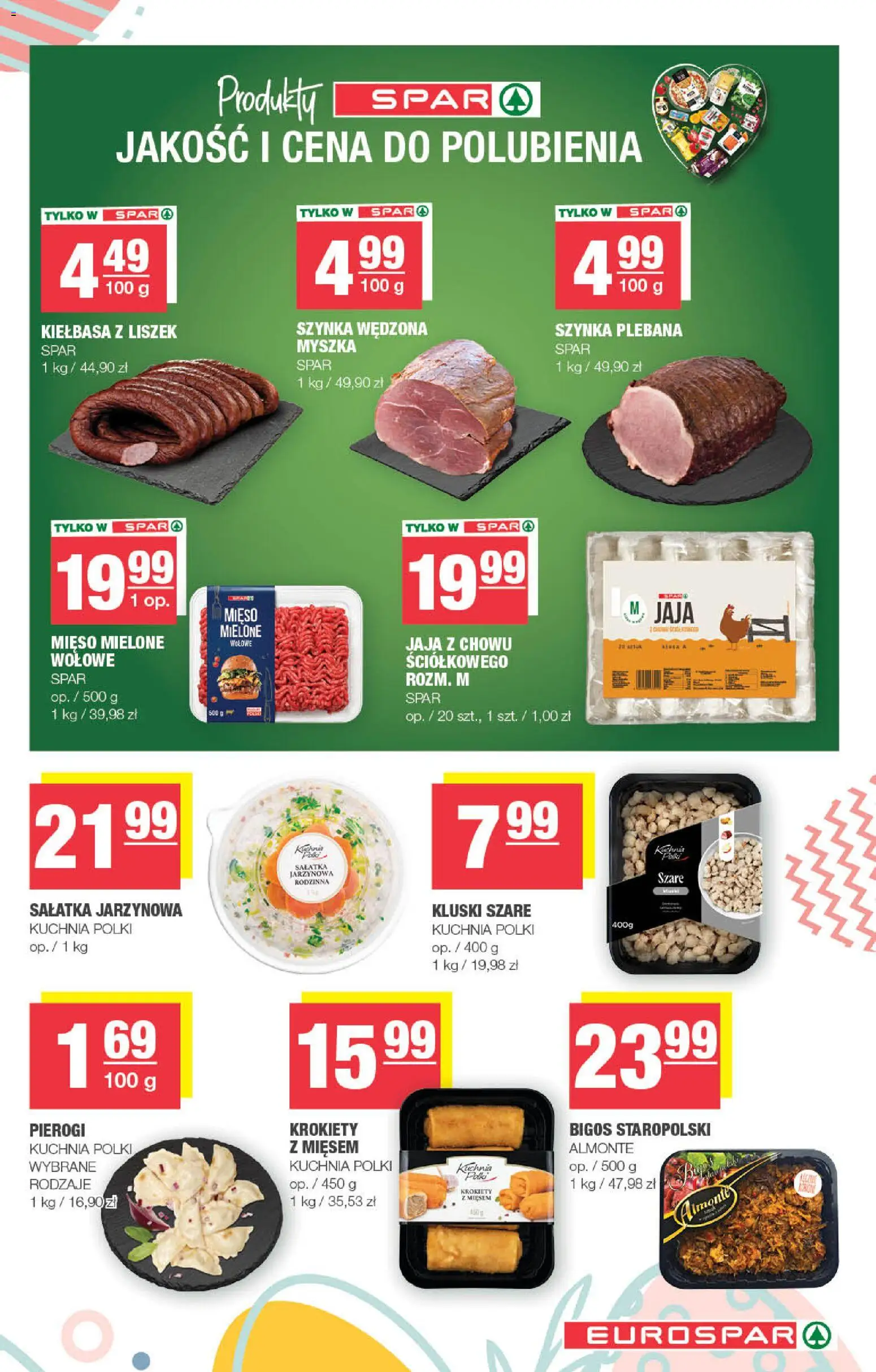 Spar gazetka - Eurospar od 30.03.2026 | Strona: 3 | Produkty: Kiełbasa, Mięso, Myszka, Szynka