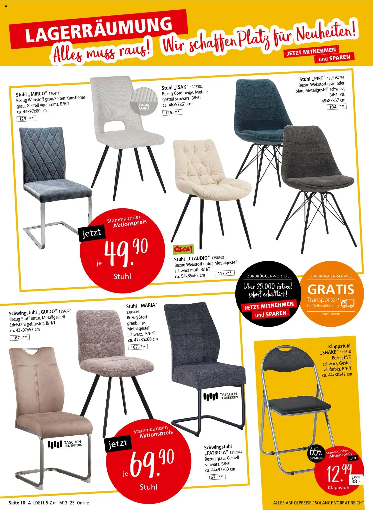 Zurbrüggen Z2-Junges Wohnen – gültig ab 08.11.2025 | Seite: 20 | Produkte: Stuhl