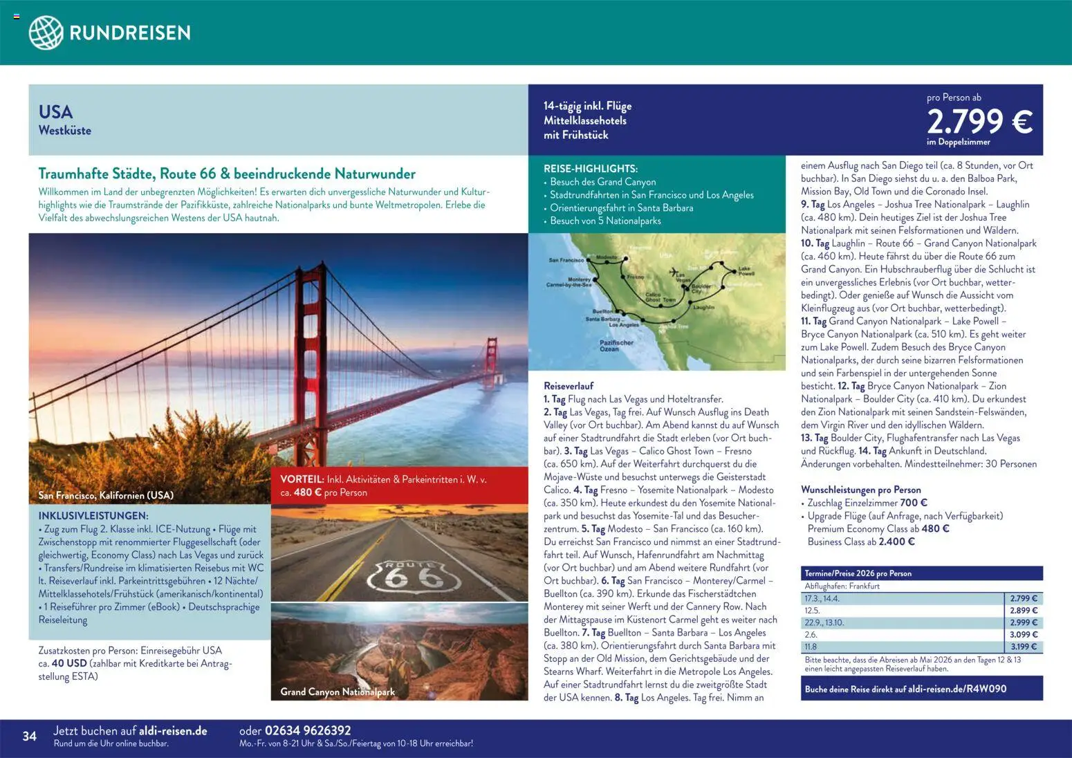 Aldi Reisen Traumreisen – gültig ab 01.11.2025 | Seite: 34 | Produkte: Uhr