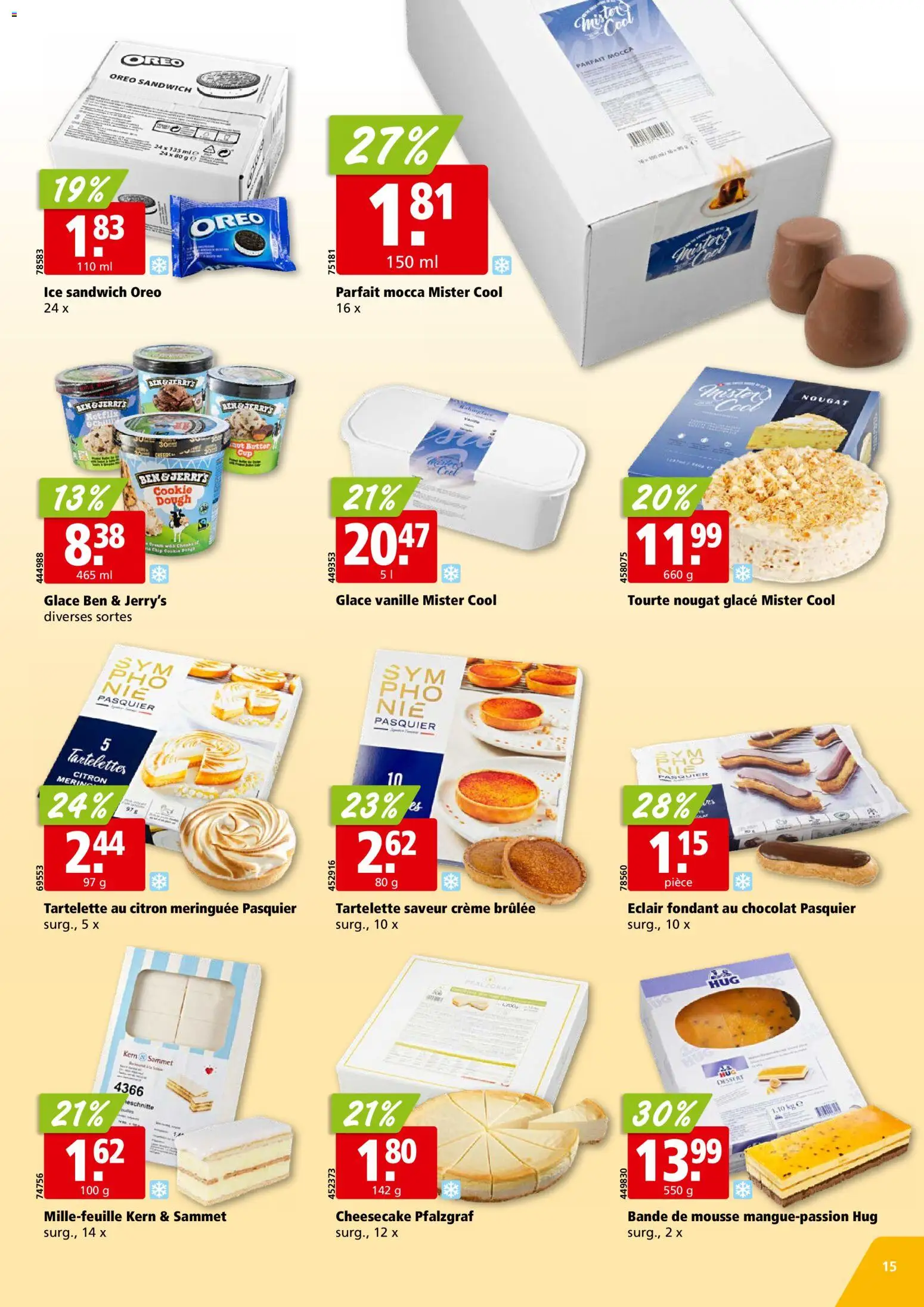 Aligro Aktionen Chavannes, Matran, Genève, Sion – gültig ab 26.01.2026 | Seite: 15 | Produkte: Glace, Creme Brulee, Creme