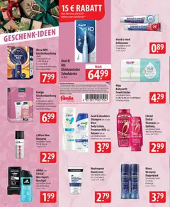 Famila Prospekt 	 ab 08.12.2025 gültig | Seite: 16 | Produkte: Shampoo, Handcreme, Zahnbürste, Body Lotion