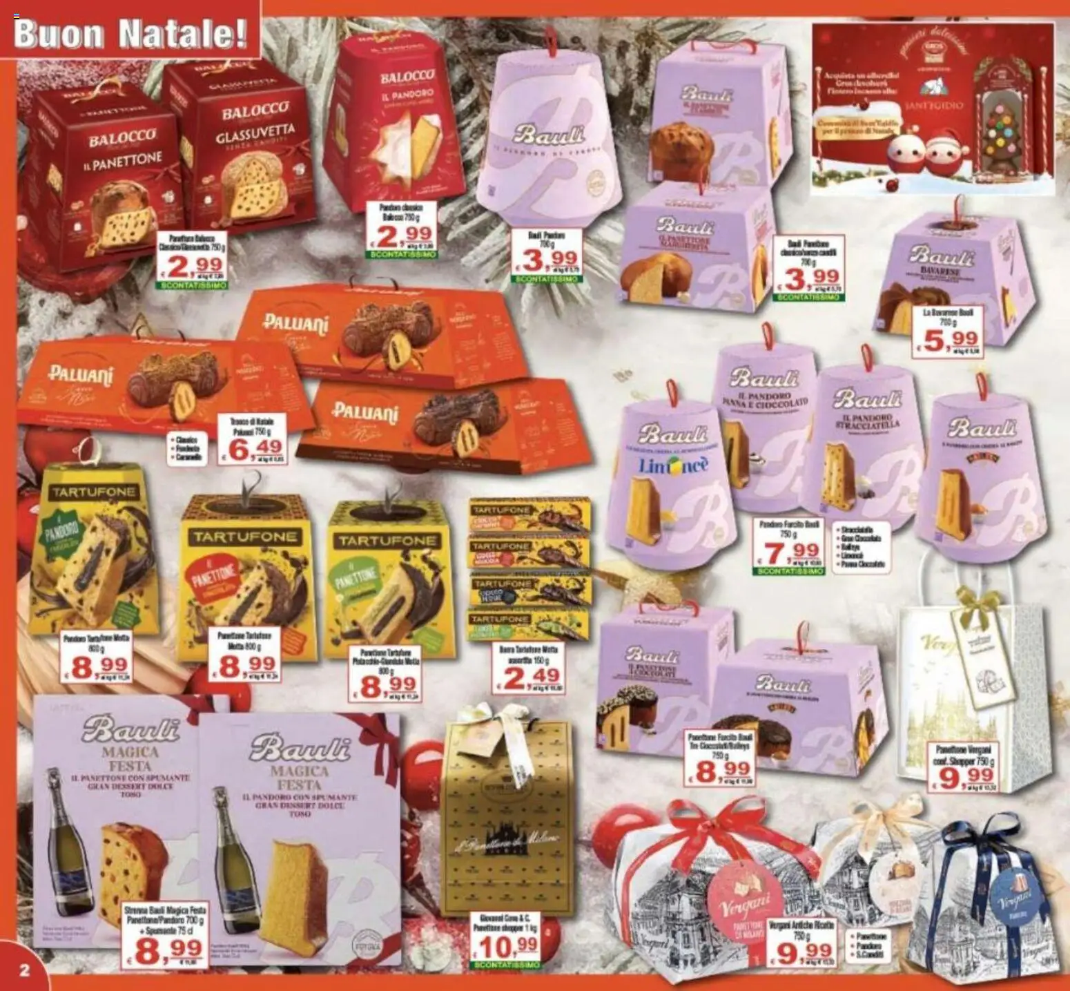 Volantino CTS del 16.12.2025 | Pagina: 2 | Prodotti: Cioccolato, Pandoro, Panettone, Spumante